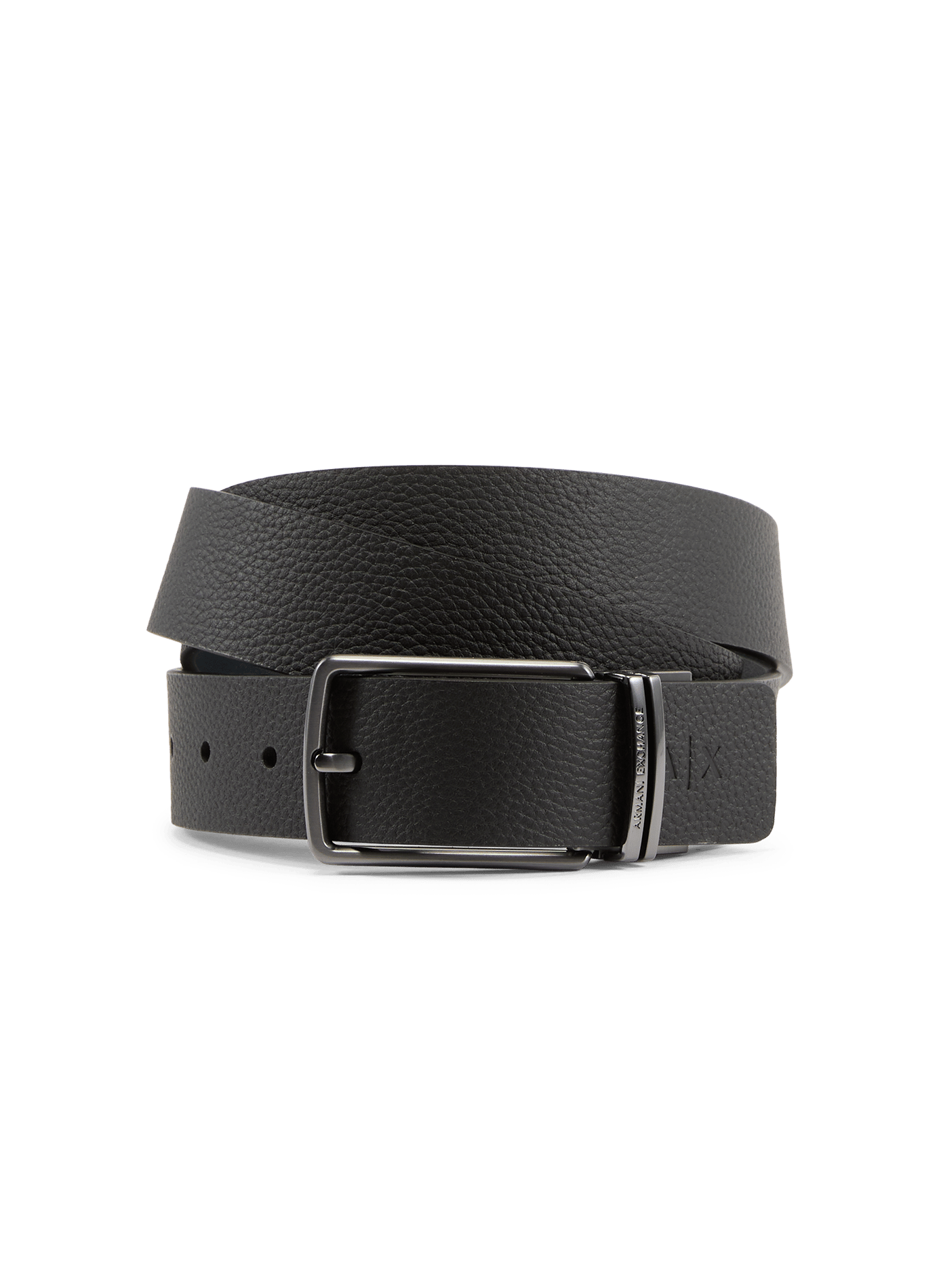 Gürtel aus genarbtem Leder ARMANI EXCHANGE Schwarz
