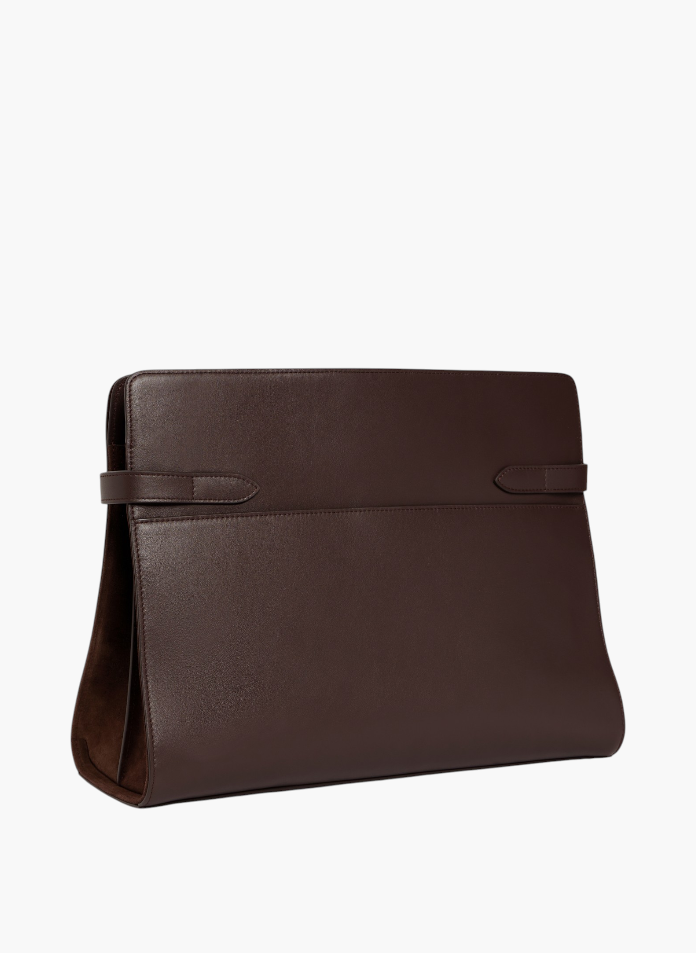 Sac porté épaule modèle maxi emie en cuir lisse et nubuck LE TANNEUR Marron