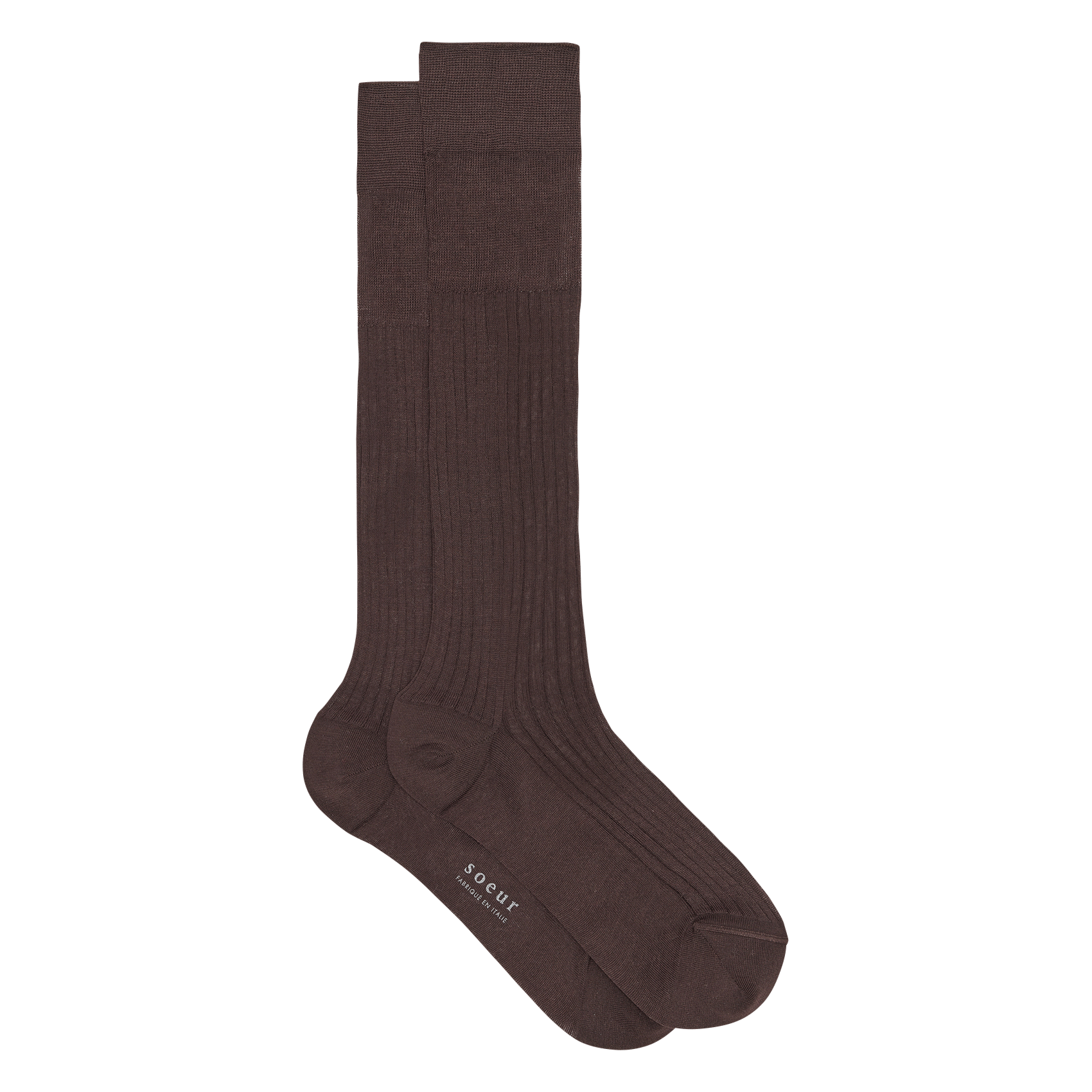 Chaussettes en coton bach SOEUR Marron