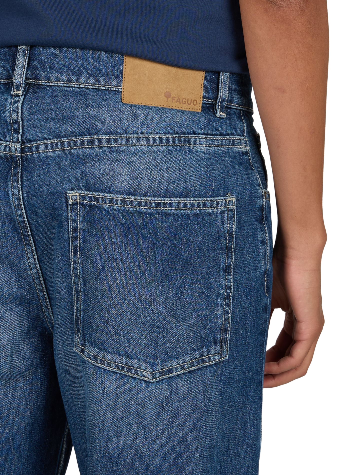 Slim cotton jeans FAGUO Blue