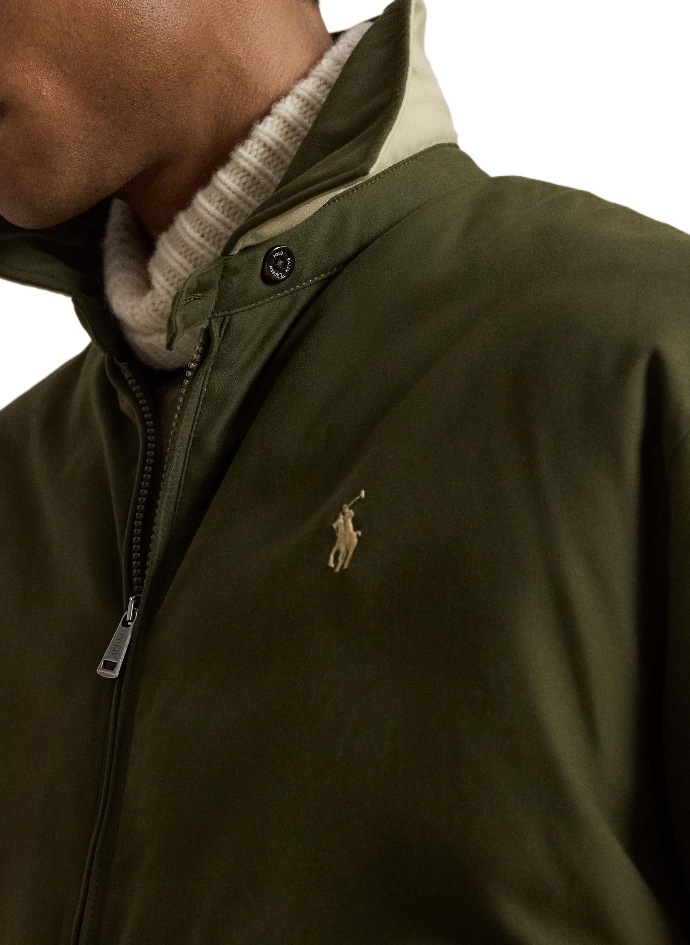 Straight jacket with notched lapels POLO RALPH LAUREN Green