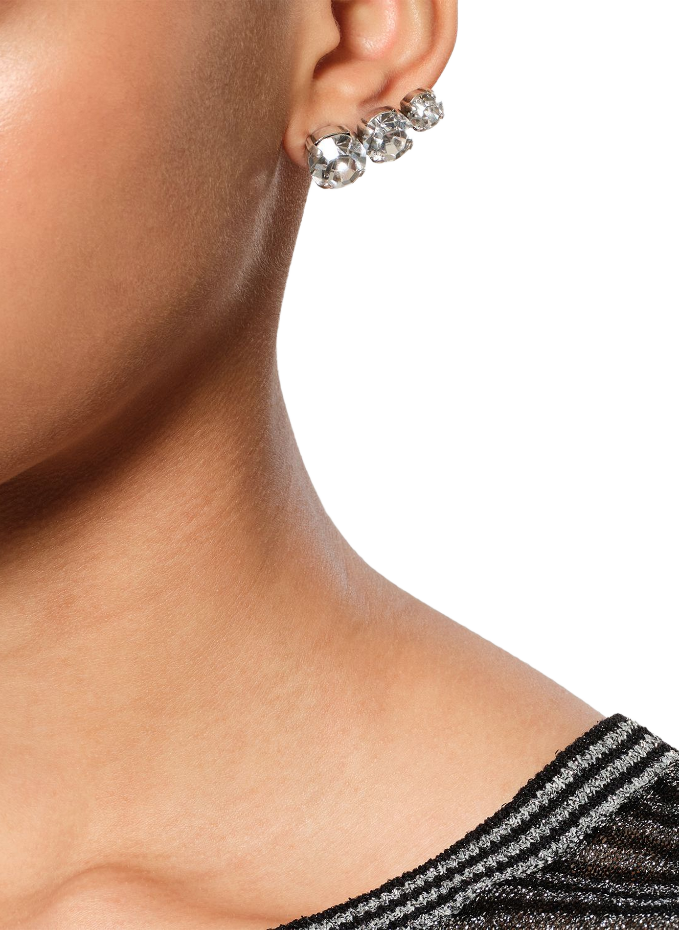 Boucles d'oreilles Thalia asymétriques ISABEL MARANT Transparent