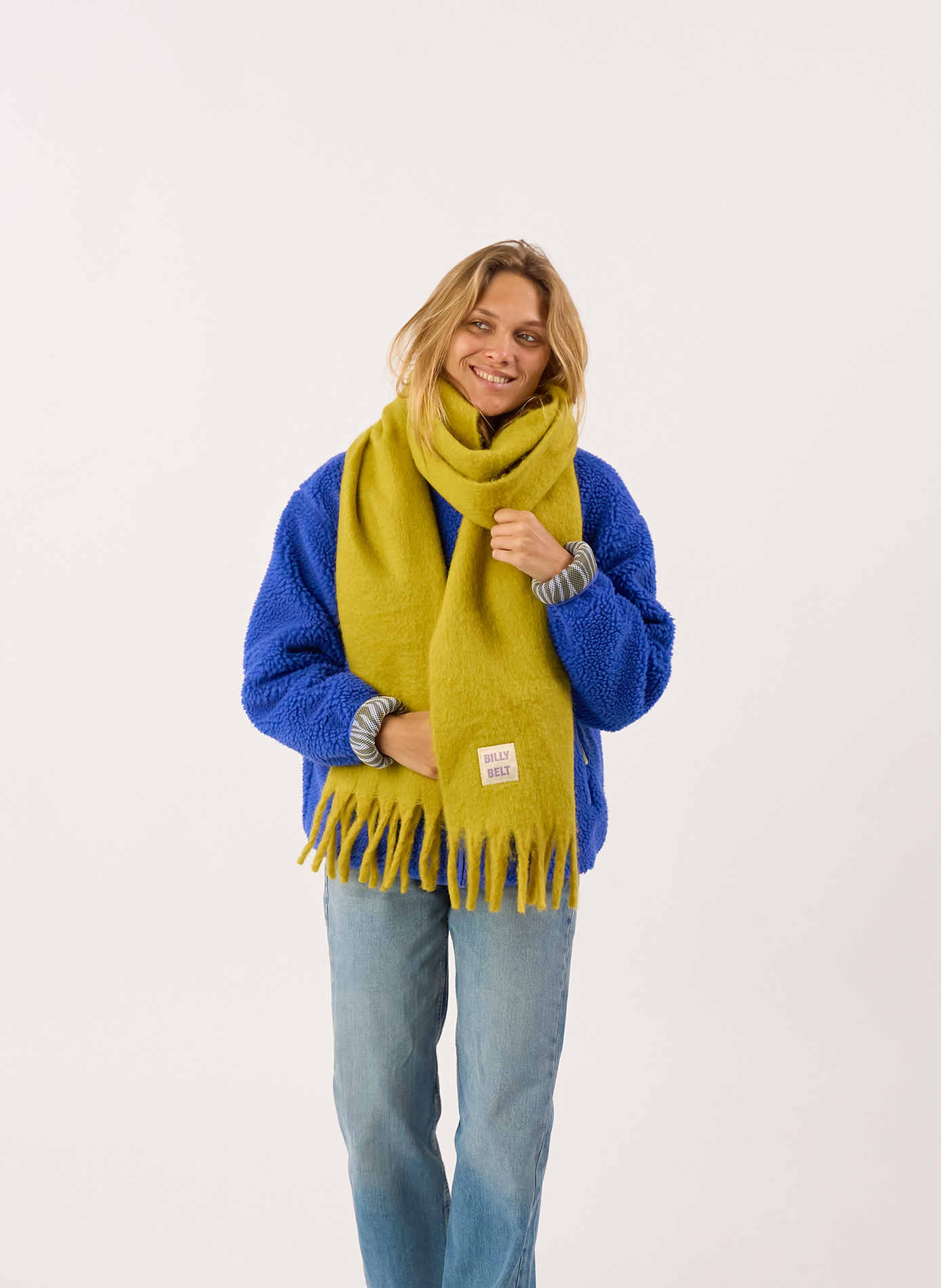 Echarpe en laine large BILLYBELT Vert