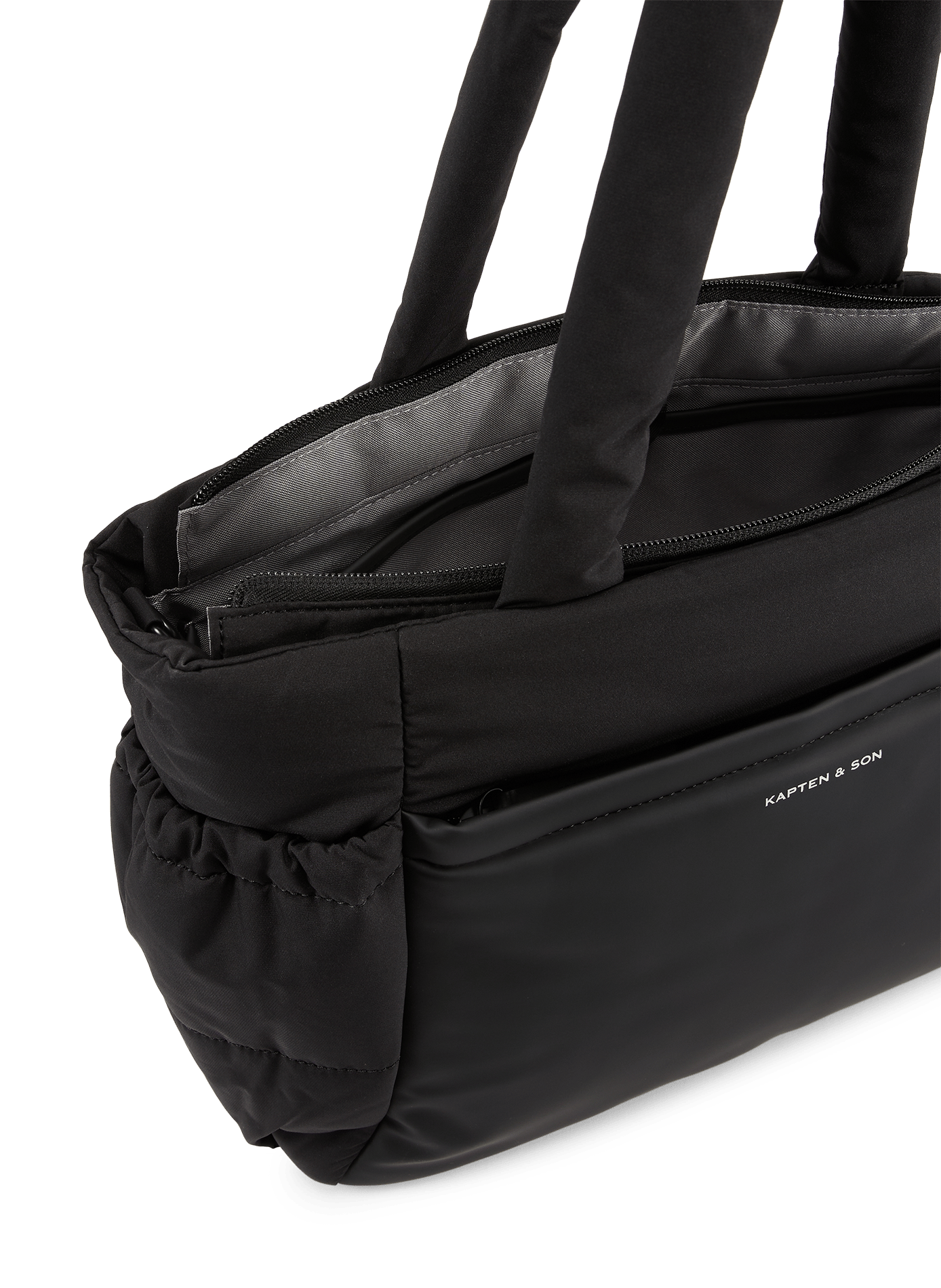 Sac Hellvi cloud medium matelassé KAPTEN & SON Noir