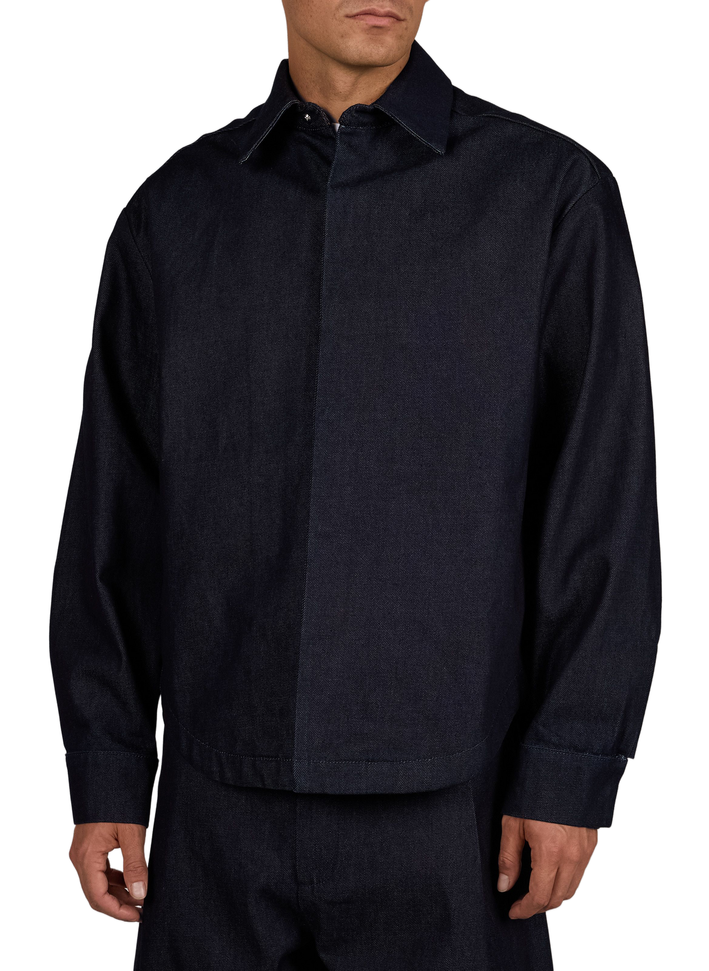 440 straight-fit denim jacket with a classic collar in cotton SEVENTH Blue