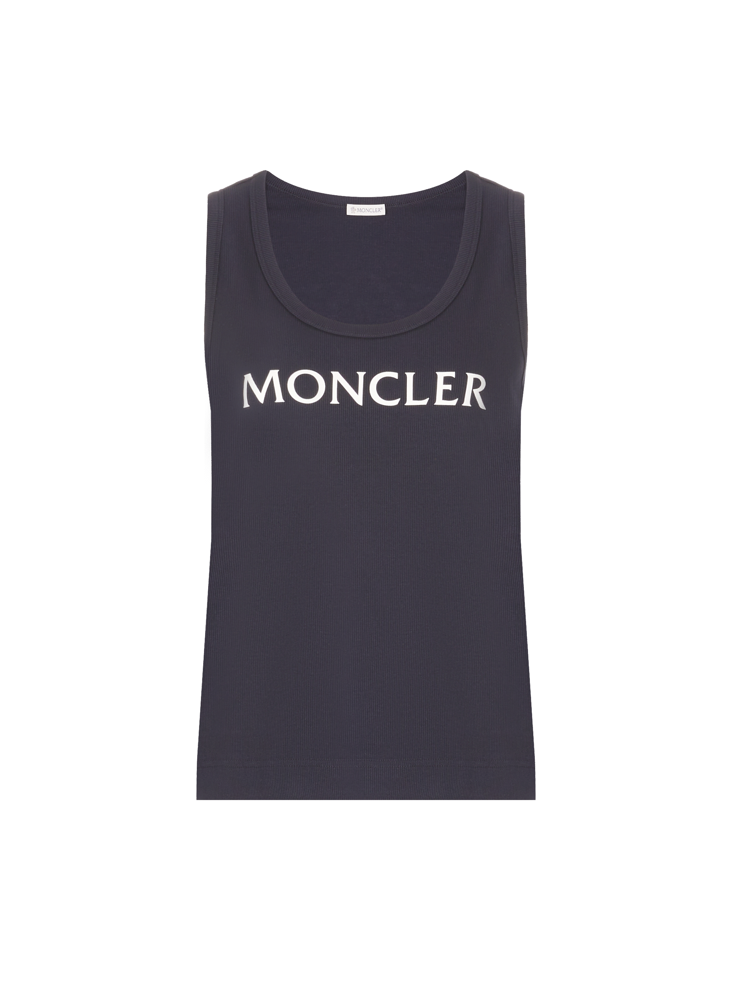 Top côtelé à logo