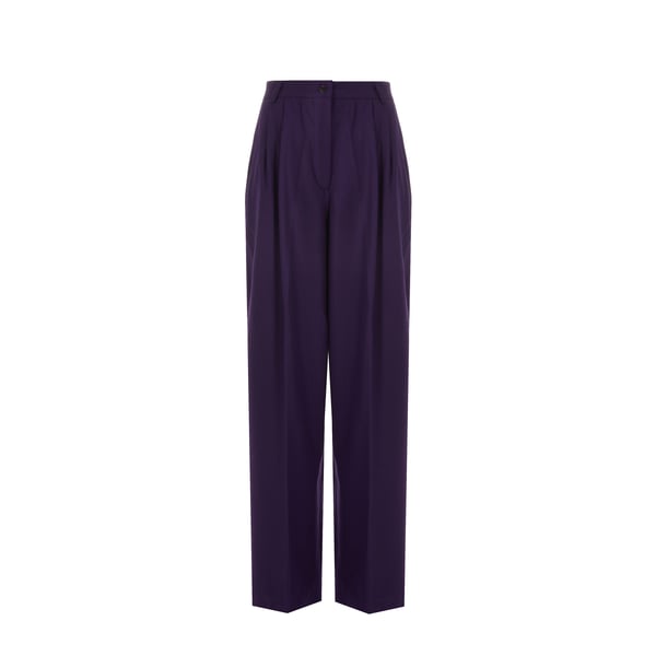 Pantalon droit en laine