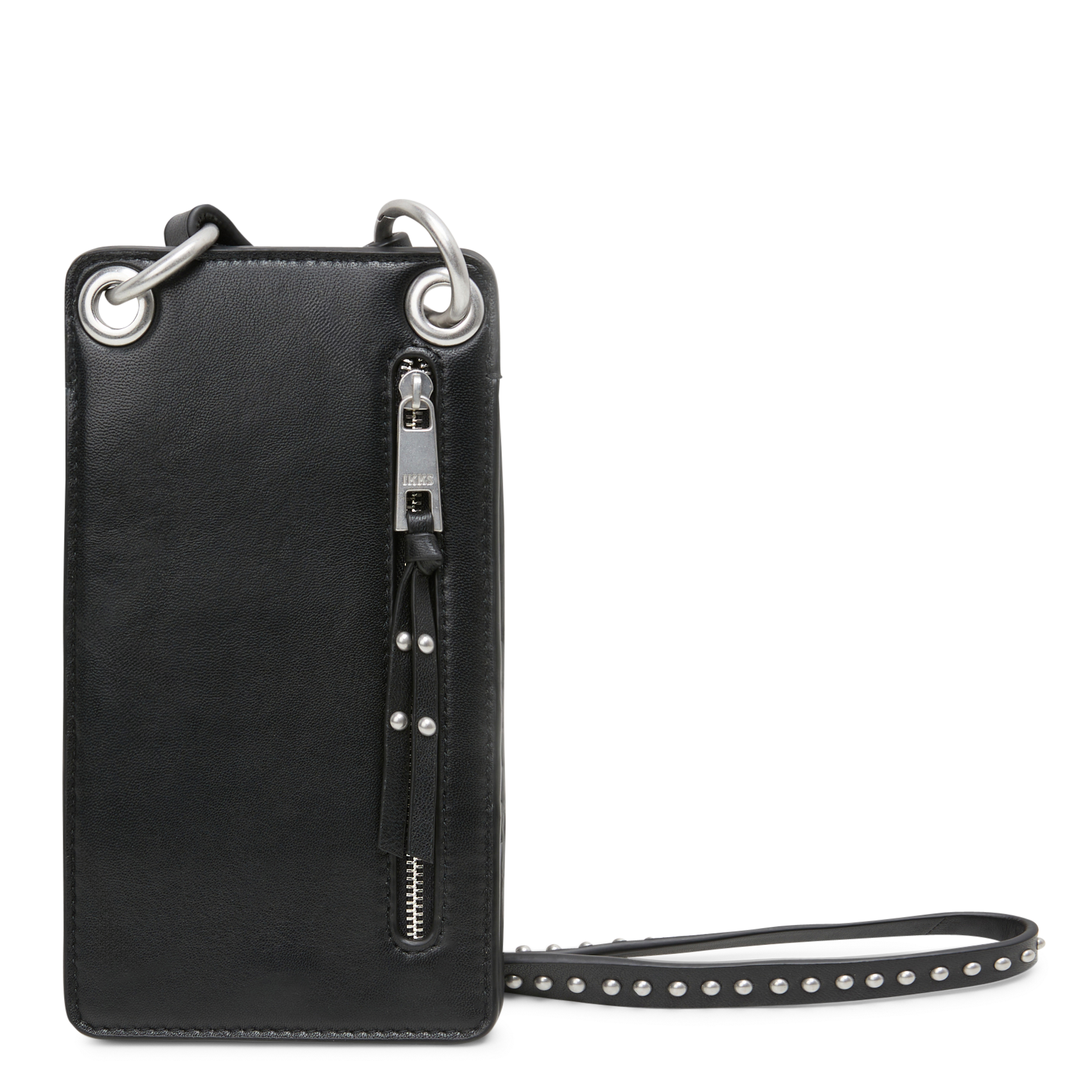 Pochette de téléphone en cuir IKKS Noir