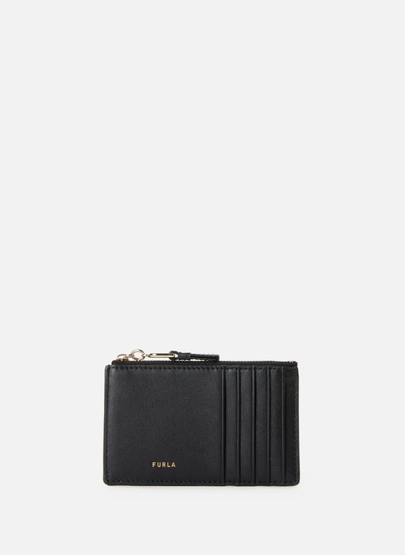 Leather card holder Black by FURLA FURLA Leather card holder Black