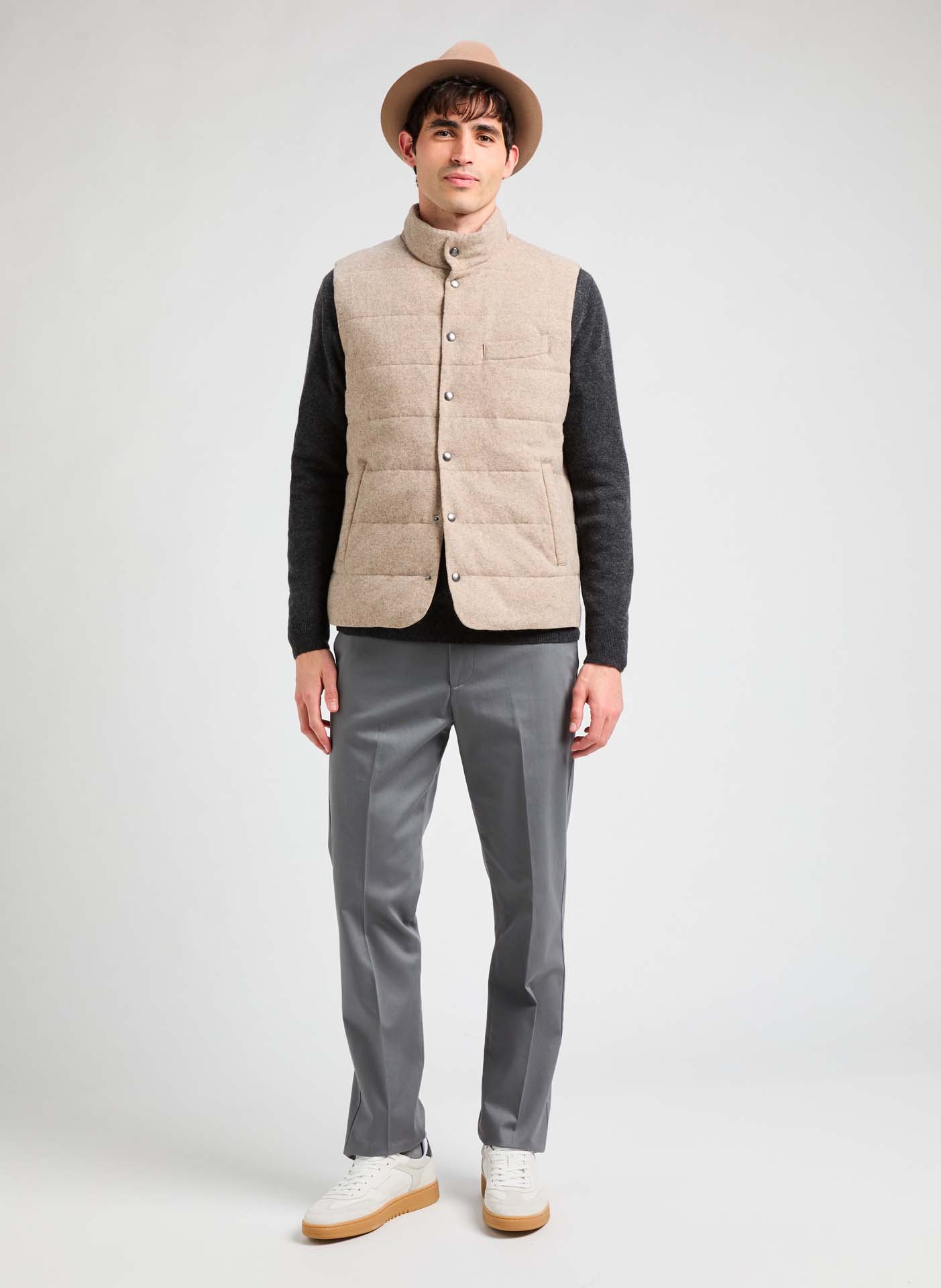 Doudoune sans manches HACKETT Beige