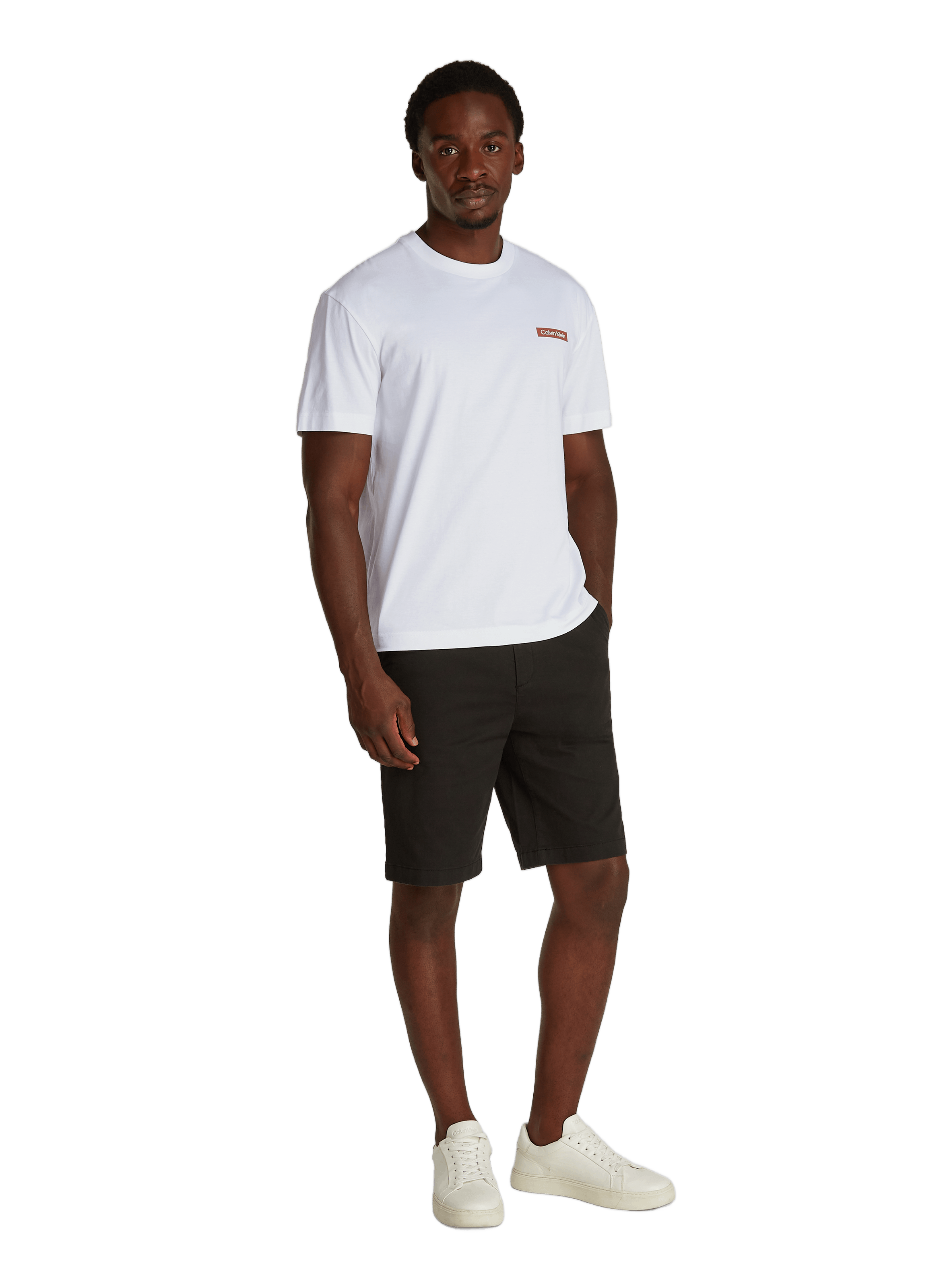 T-shirt imprimé en coton CALVIN KLEIN Blanc