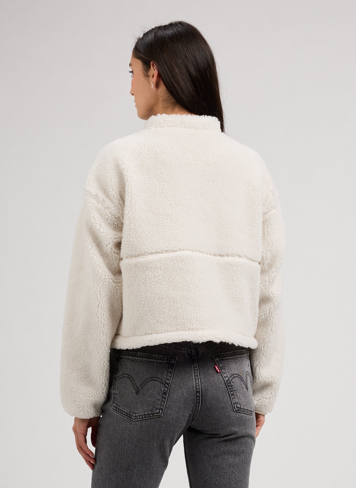 Short sherpa jacket THE NORTH FACE White