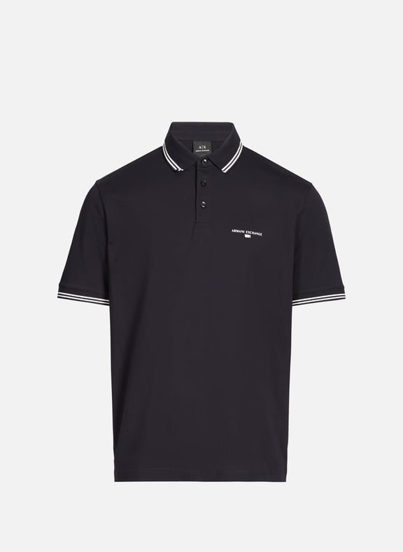 Cotton polo shirt Blue by ARMANI EXCHANGE ARMANI EXCHANGE Cotton polo shirt Blue