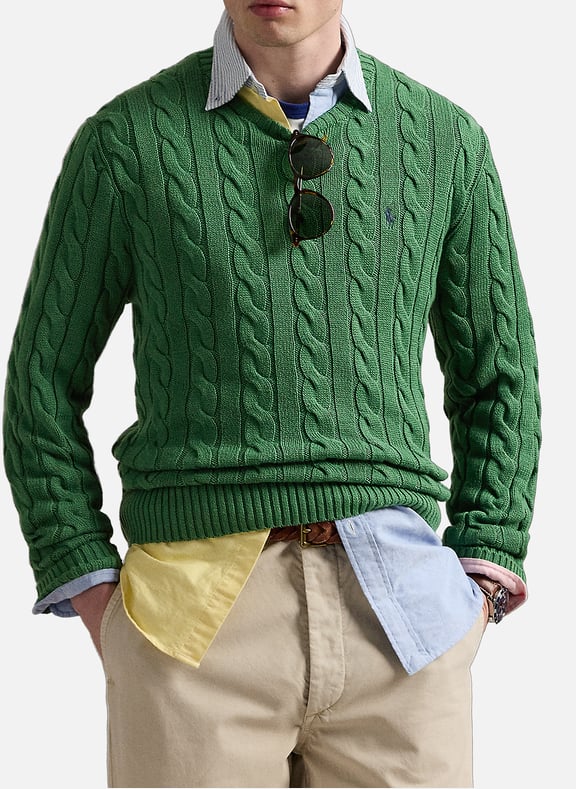 Cable knit jumper Green by POLO RALPH LAUREN POLO RALPH LAUREN Cable knit jumper Green
