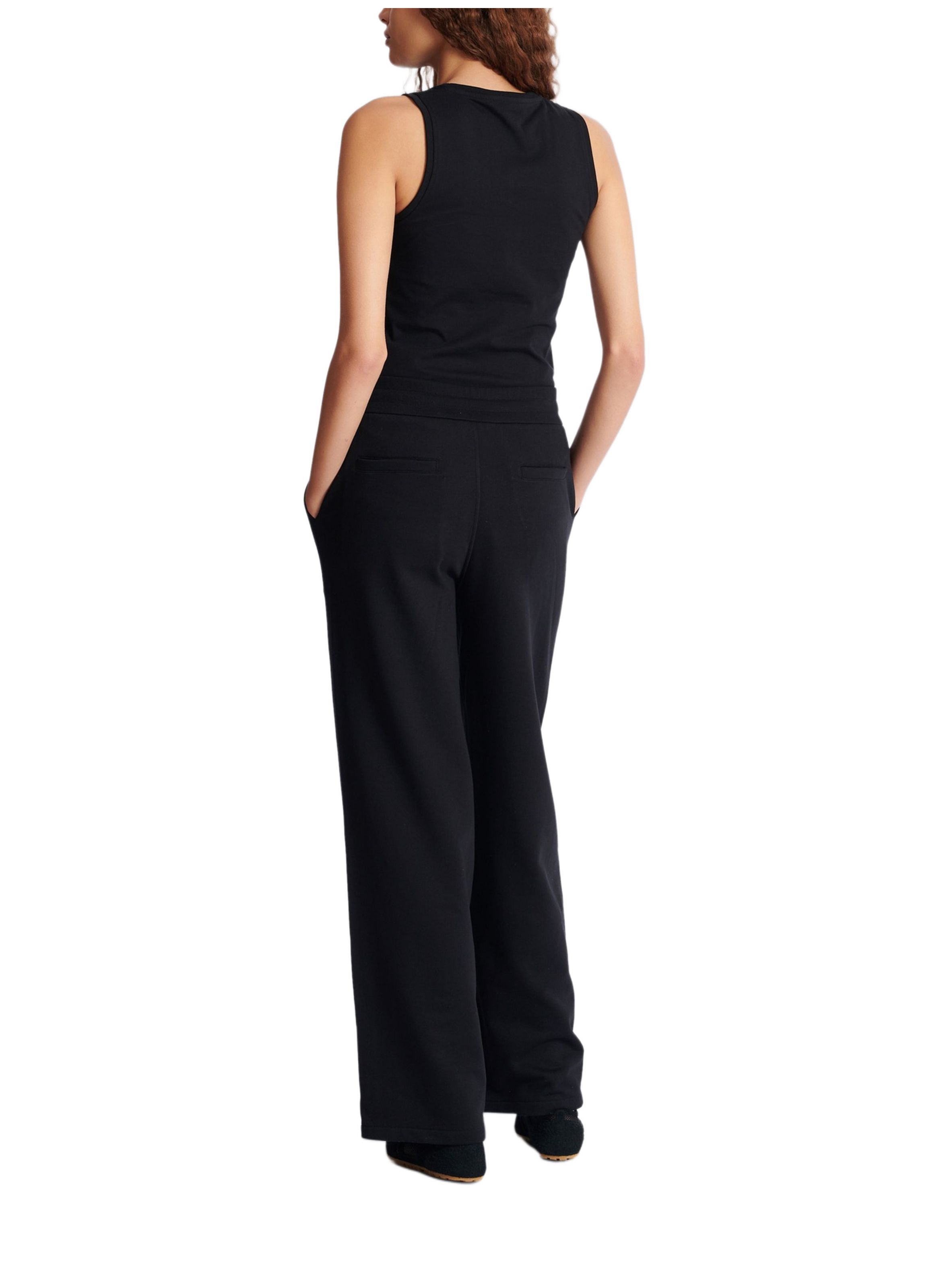 Pantalon sportswear en jersey BALMAIN Noir