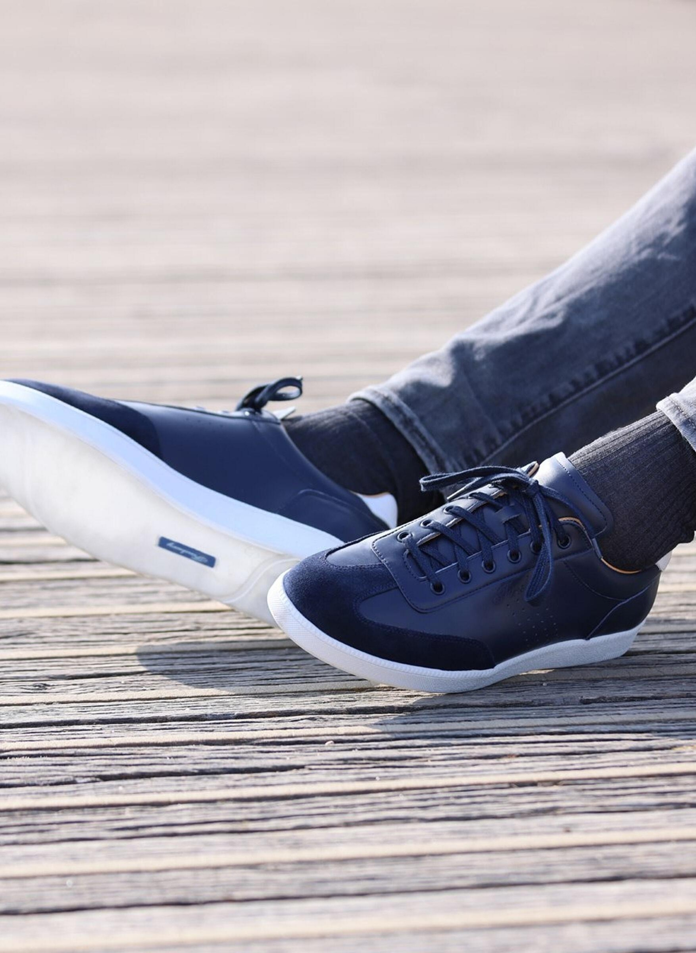 Sneakers cuir tom FINSBURY Bleu