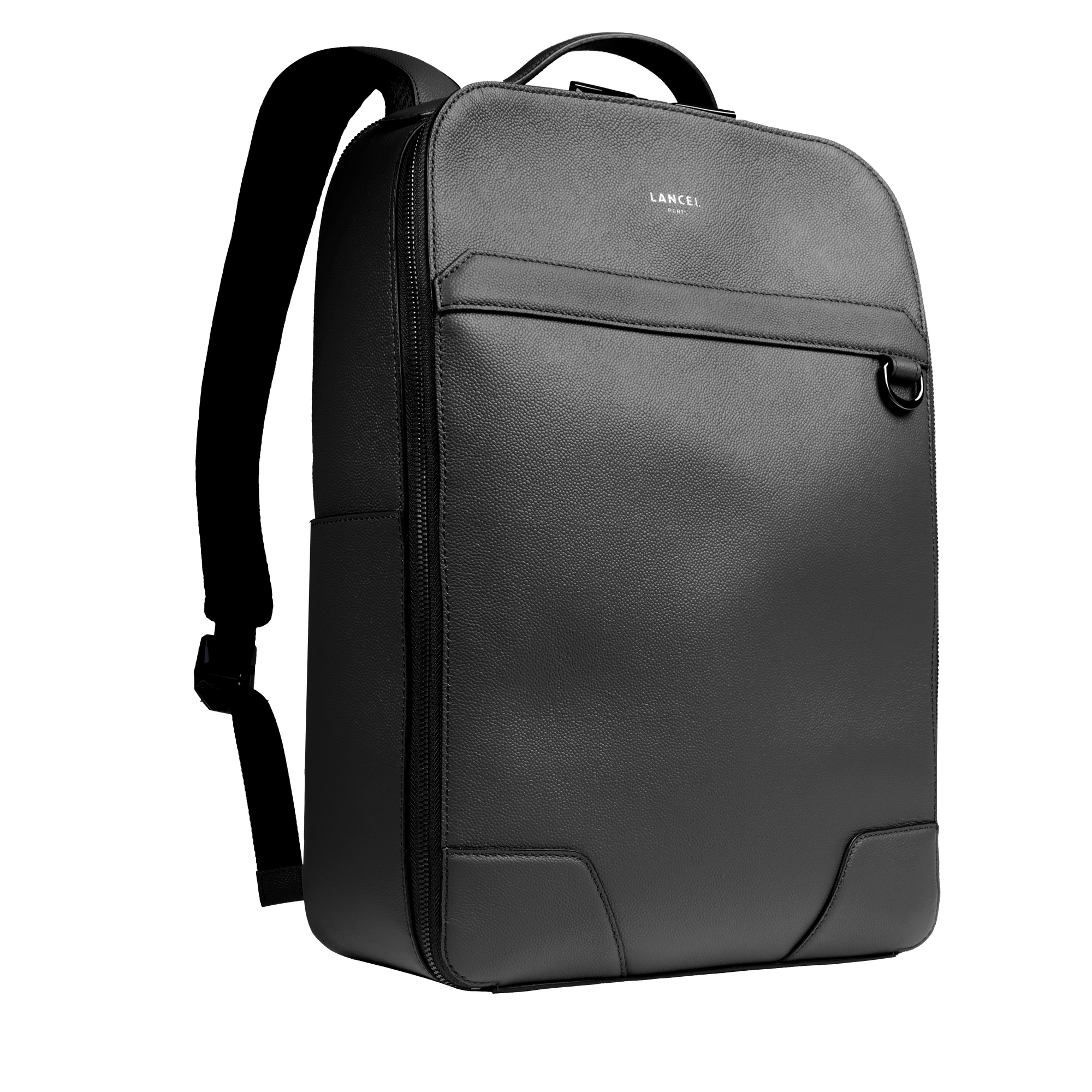 Sac à dos convertible charlie de lancel en cuir LANCEL Noir