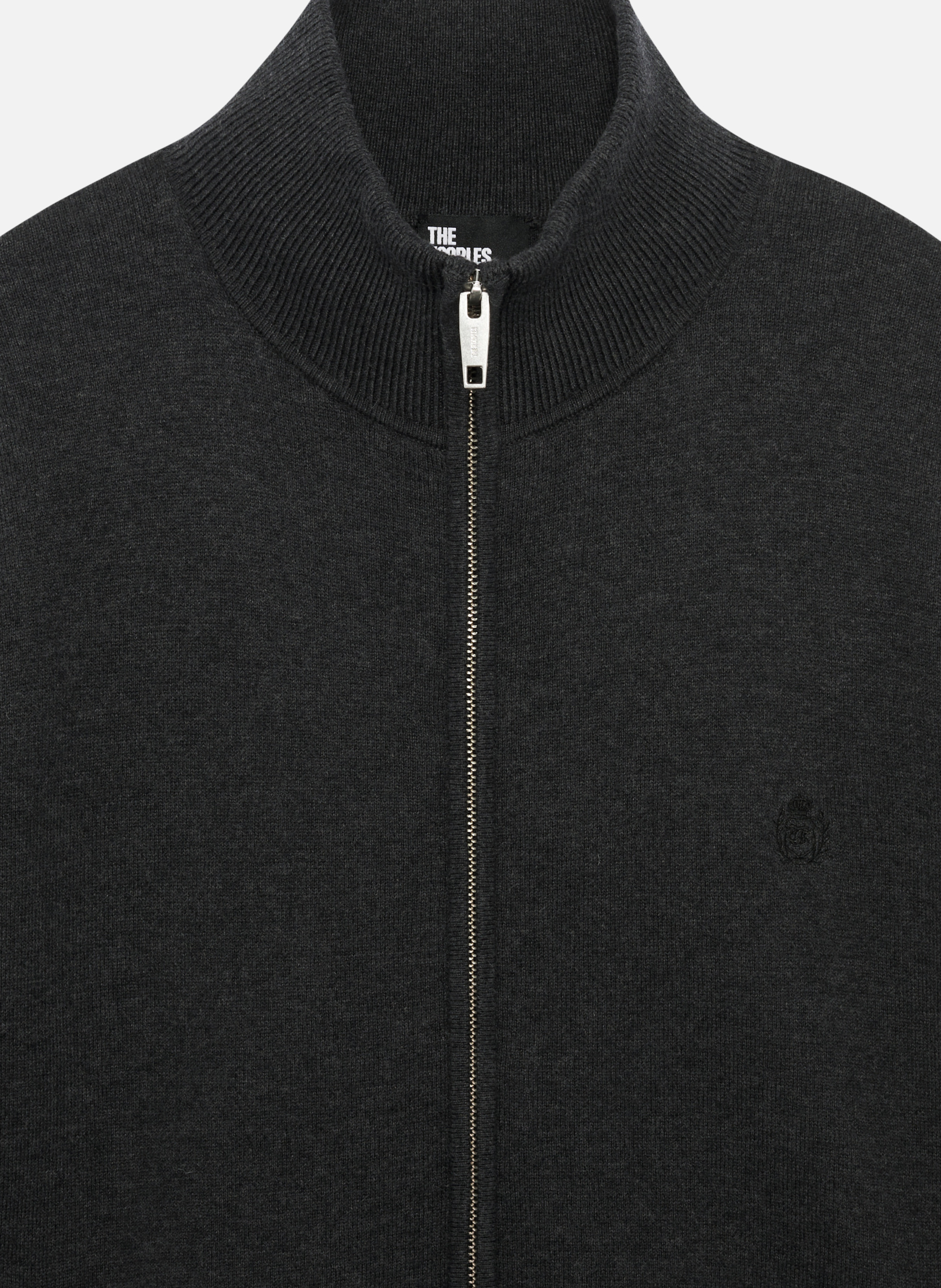 Cardigan double face à zip THE KOOPLES Gris