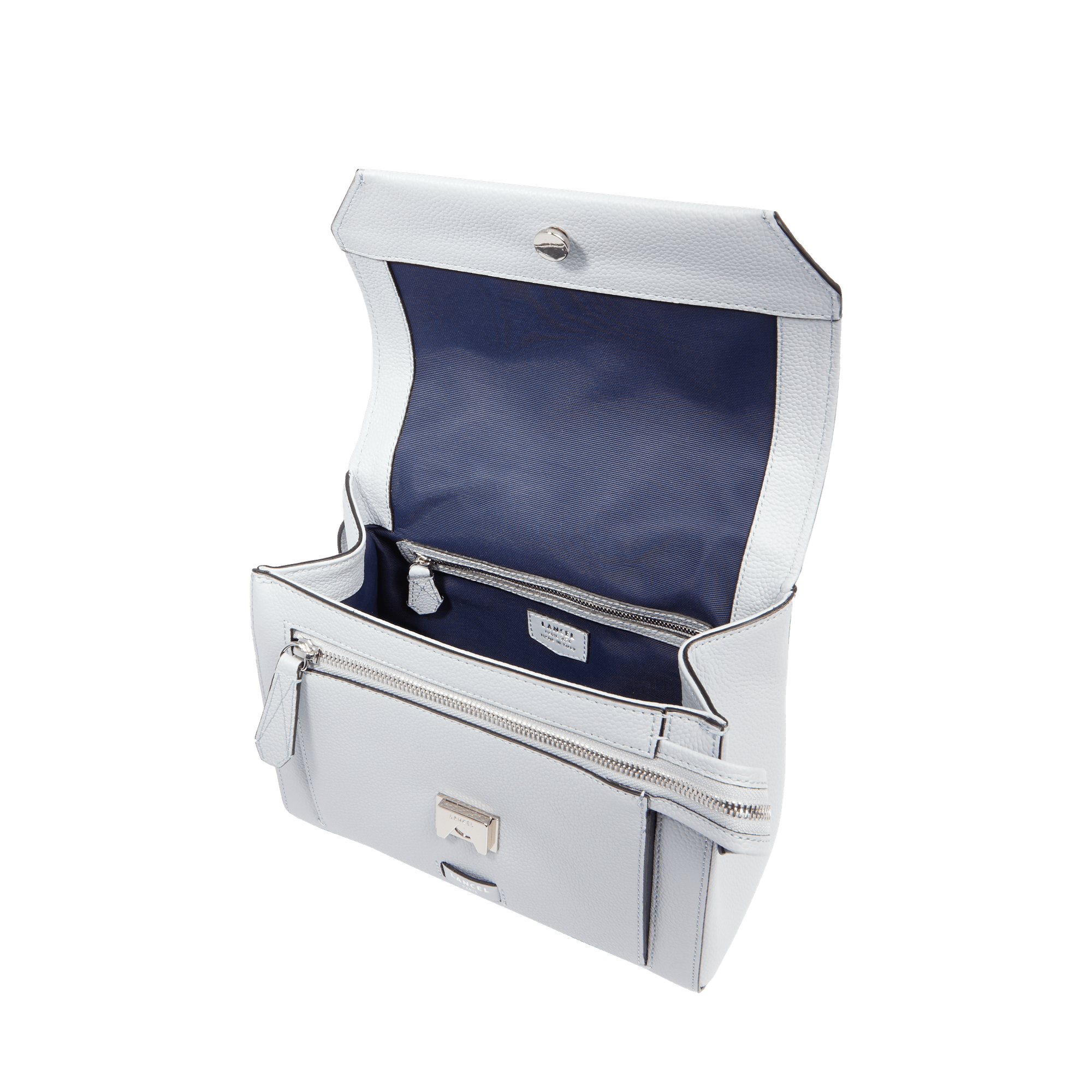 Sac rabat m ninon de lancel en cuir LANCEL Bleu