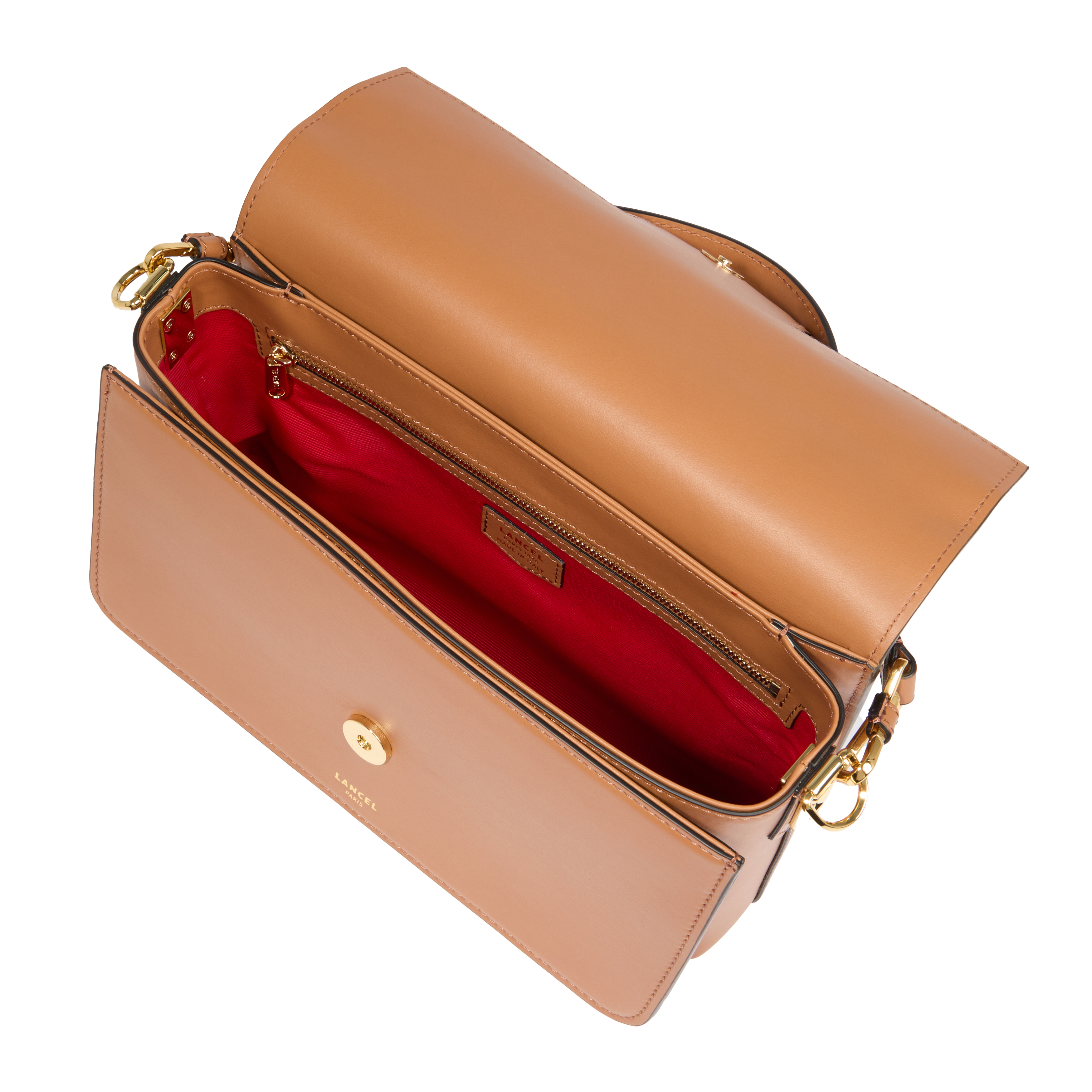 Sac rabat m angèle de lancel en cuir LANCEL Marron