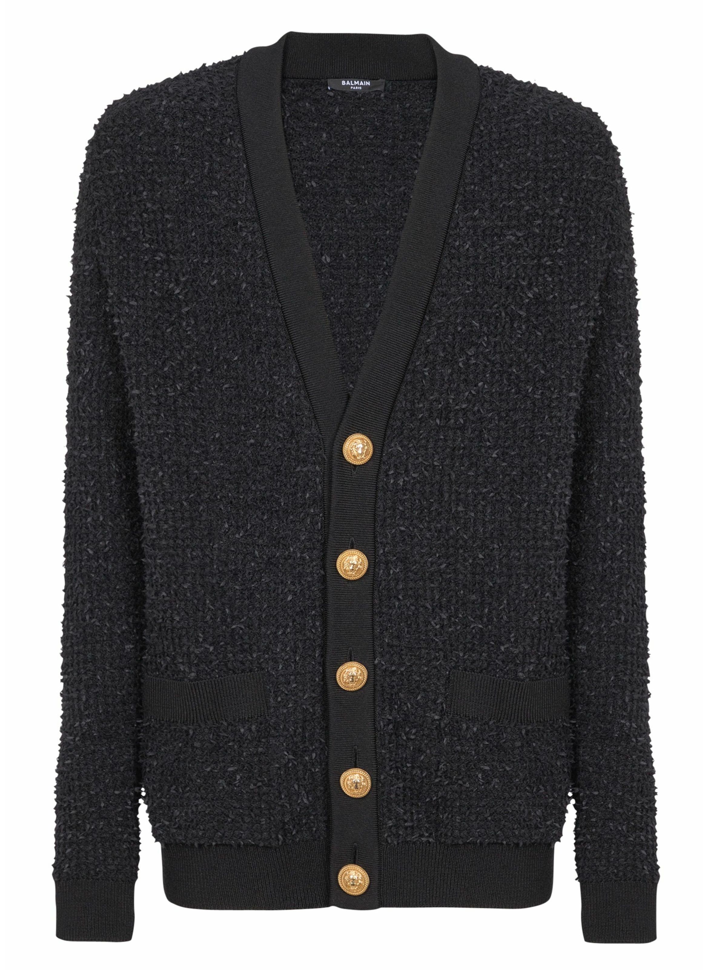 BALMAIN Cardigan à boutons Noir