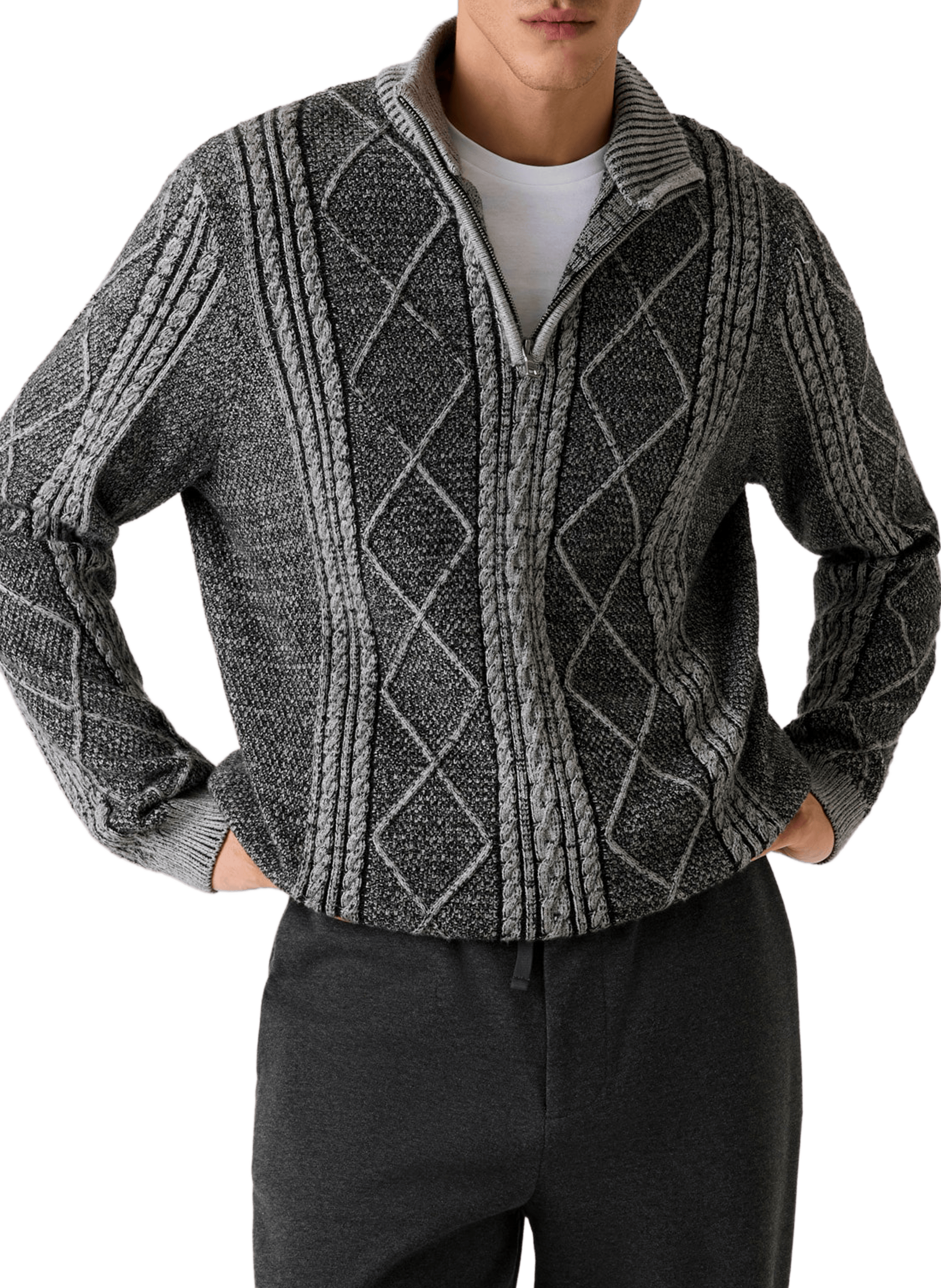 Zip-Neck Jumper GUESS Black