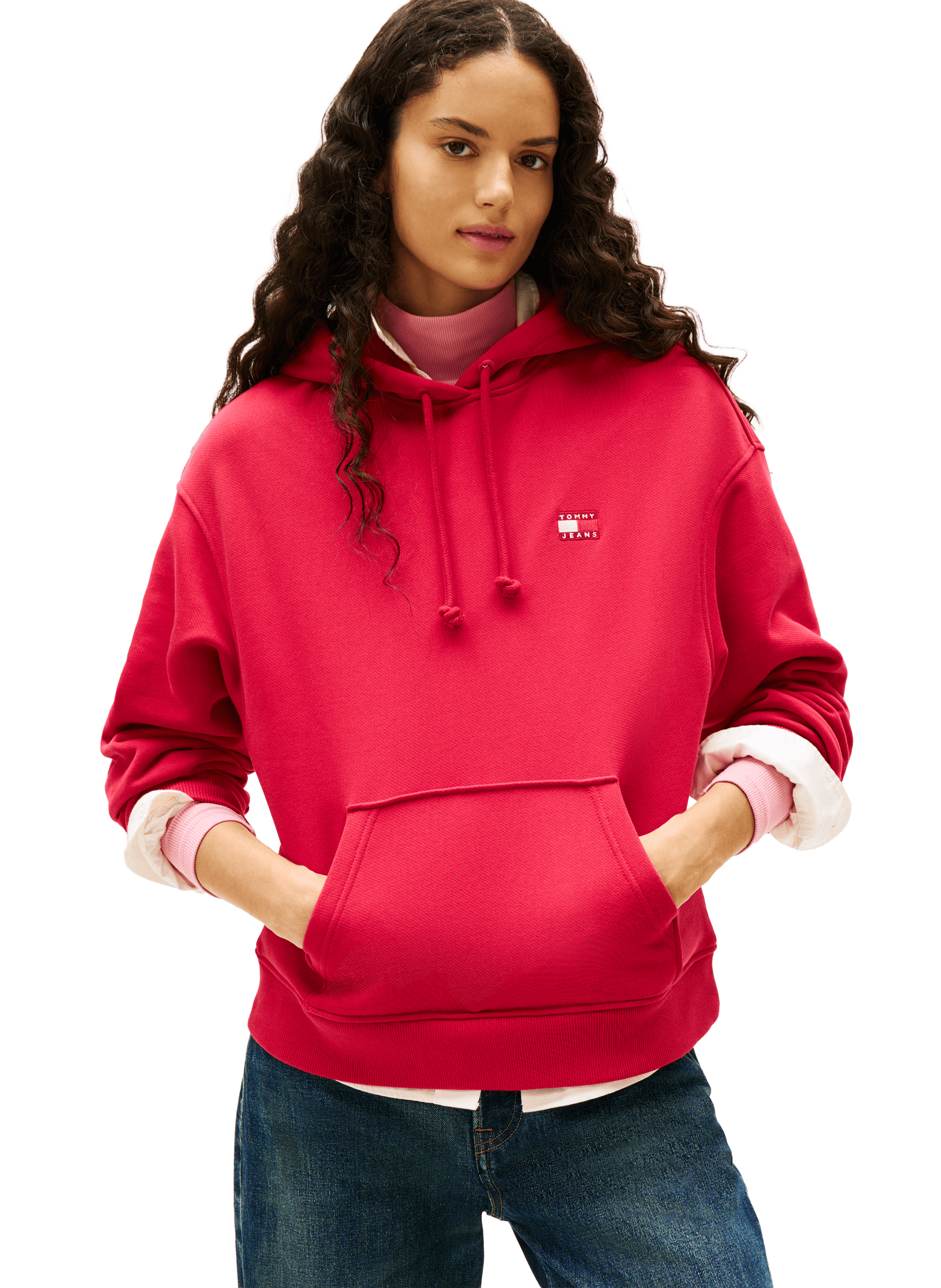 TOMMY HILFIGER Cotton hoodie Red