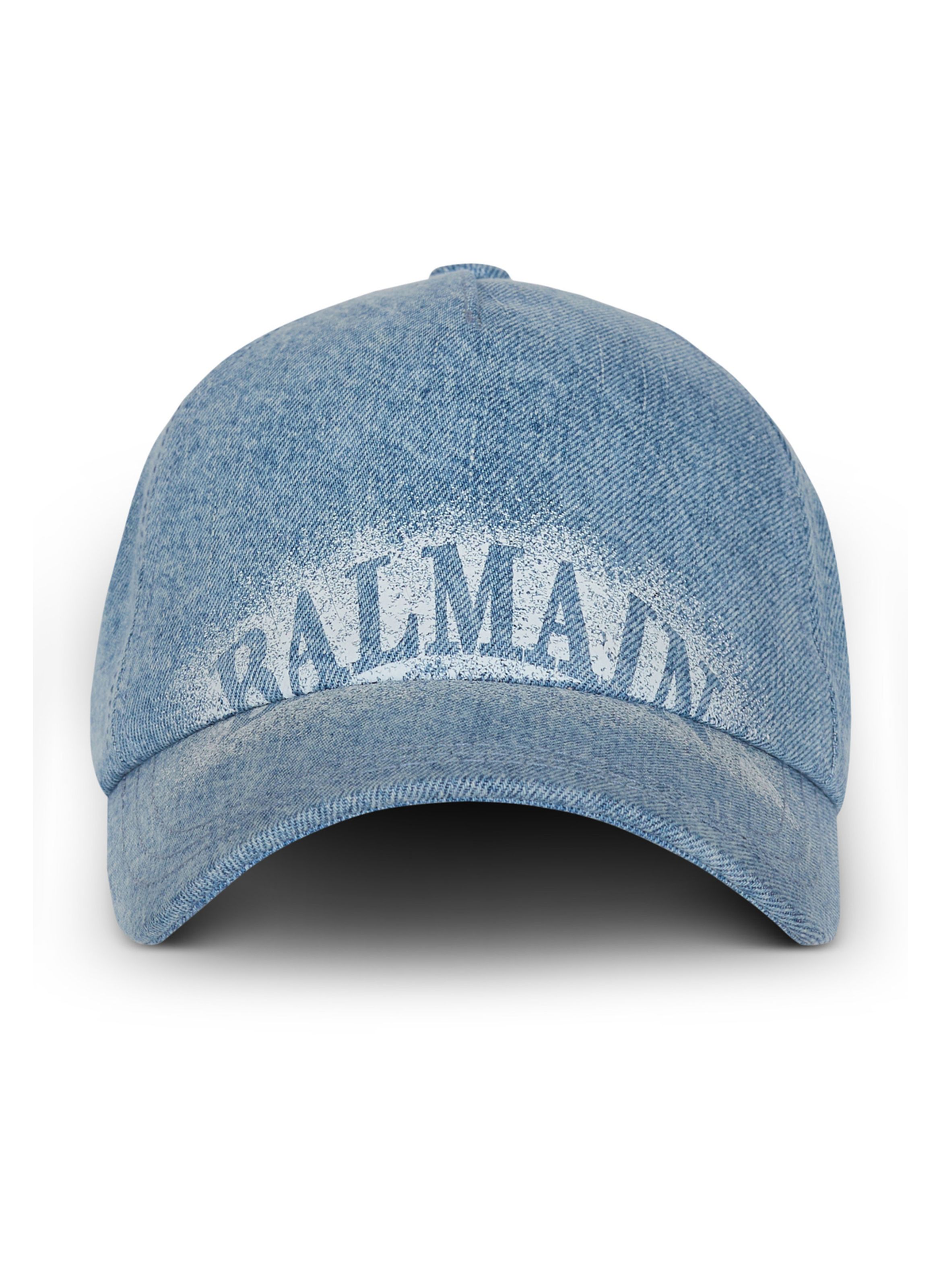 Casquette en denim BALMAIN Bleu