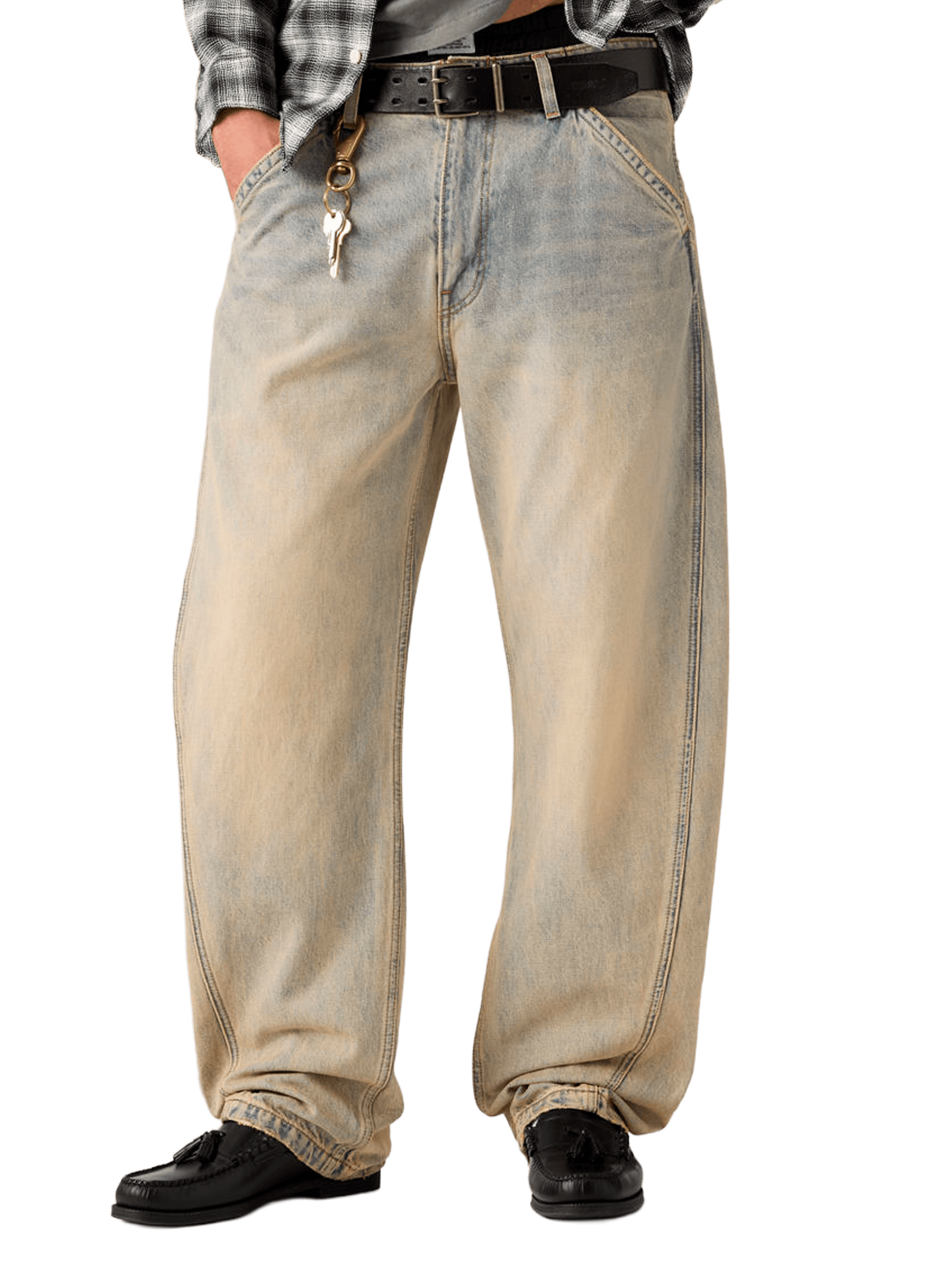 Loose Fit Cotton Barrel Jeans LEVI'S Blue