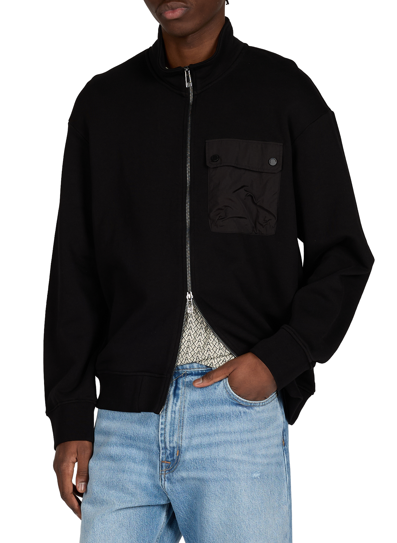 Cotton cardigan ARMANI EXCHANGE Black