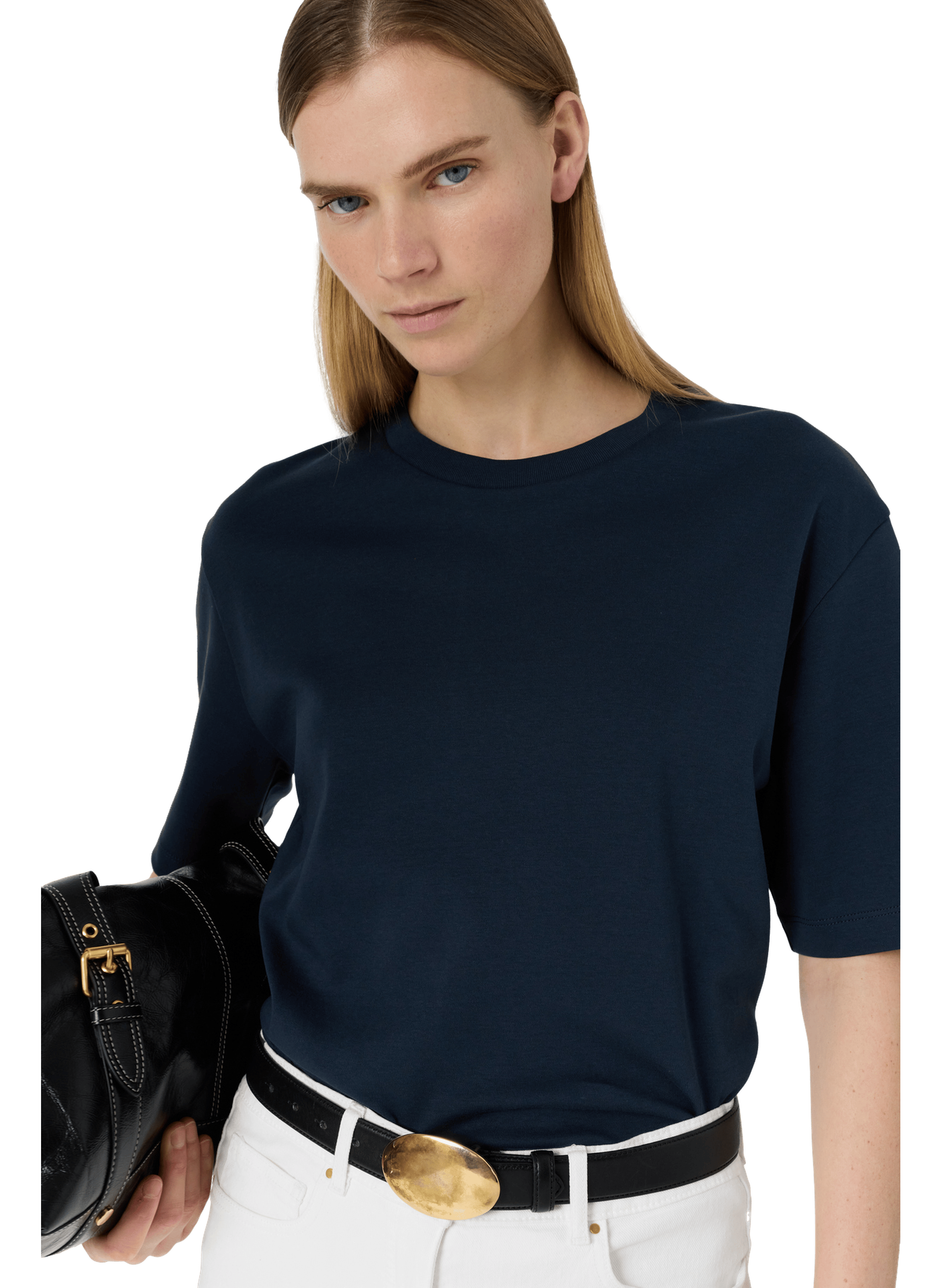 T-shirt uni en coton - mayae GERARD DAREL Bleu