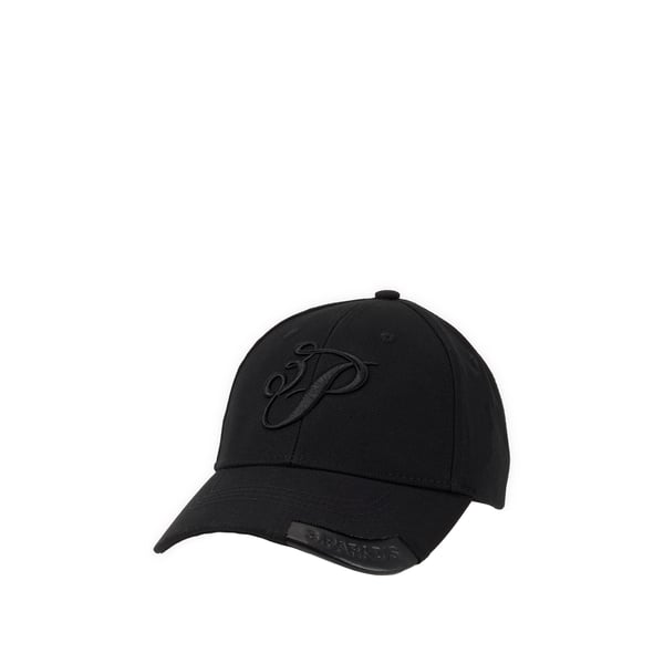 Casquette brodée en laine mérinos et soie Casquette brodée en laine mérinos et soie