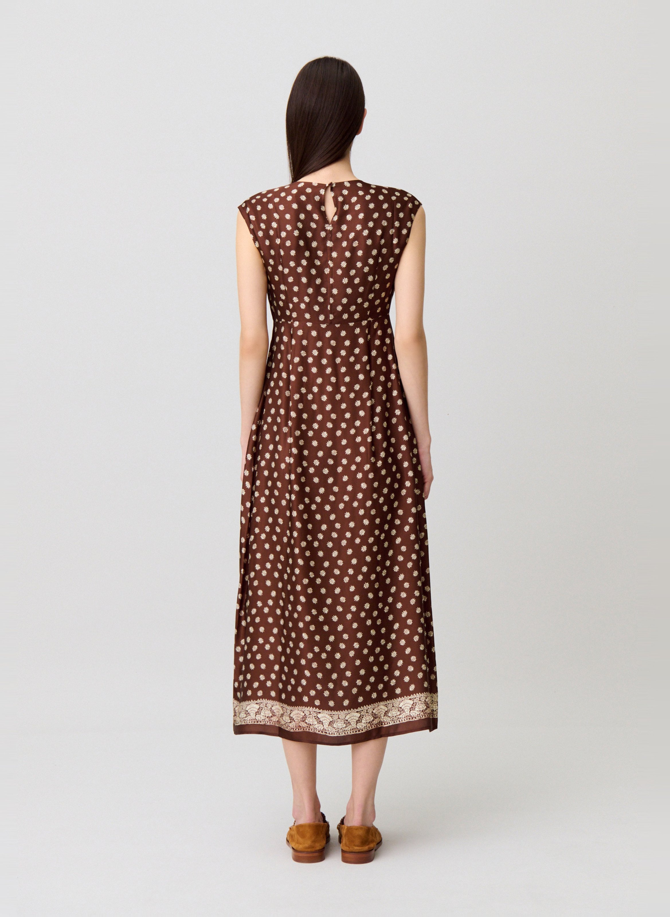 Robe longue col rond imprimé CLAUDIE PIERLOT Multicolore