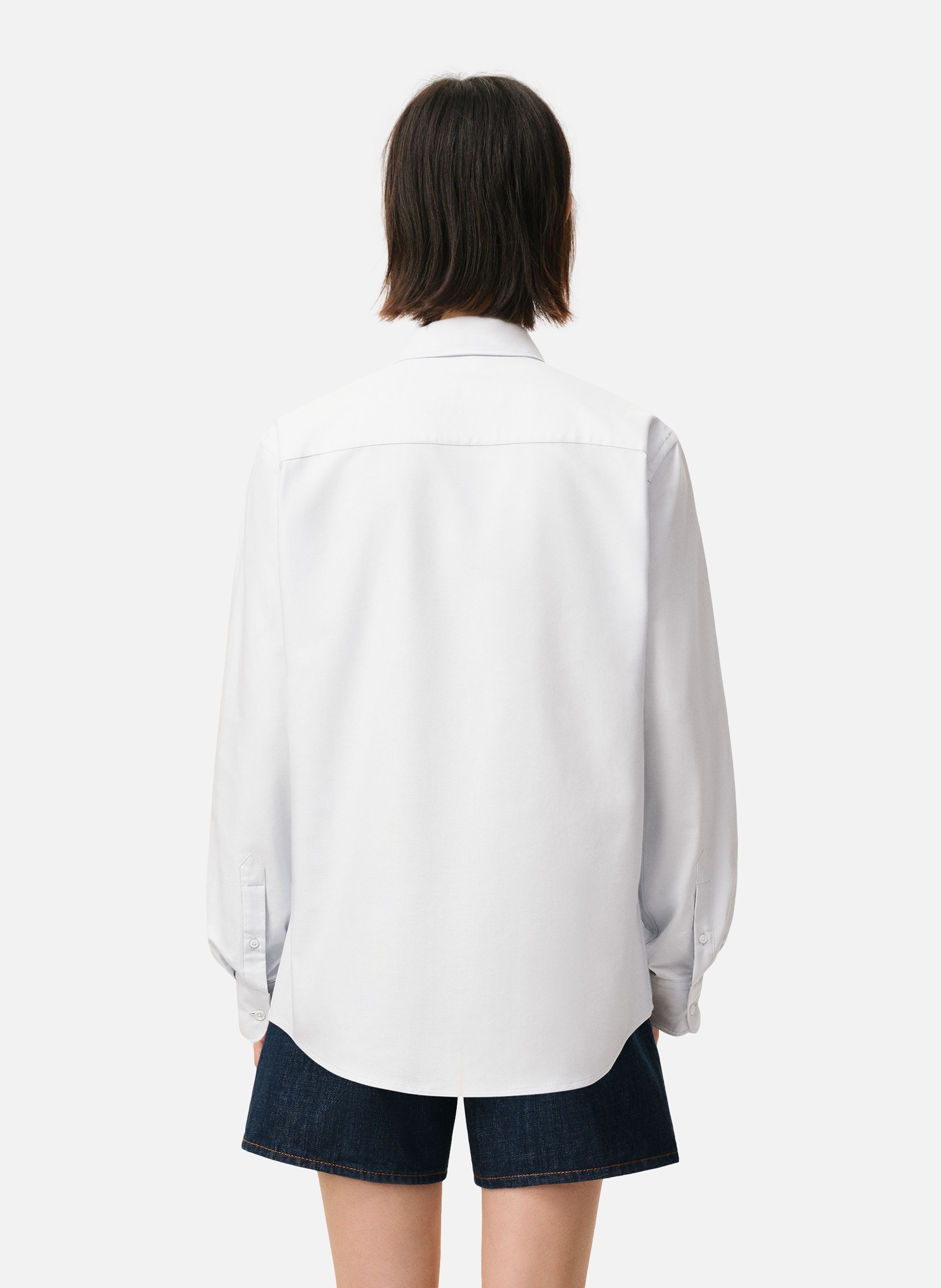 Chemise Col Boutonné Ami de Coeur unisexe AMI PARIS Blanc