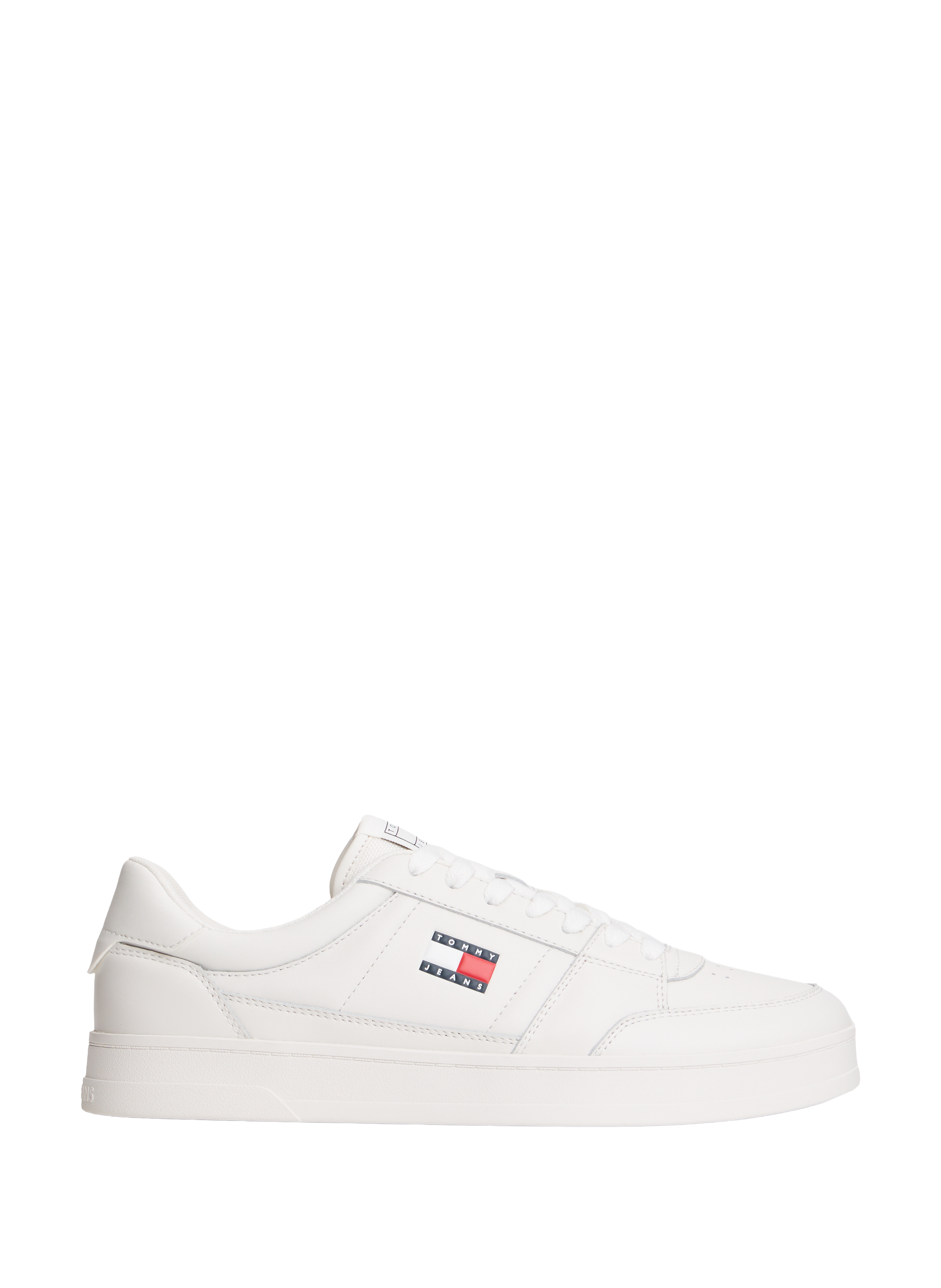 Low-top cow leather sneakers TOMMY HILFIGER White