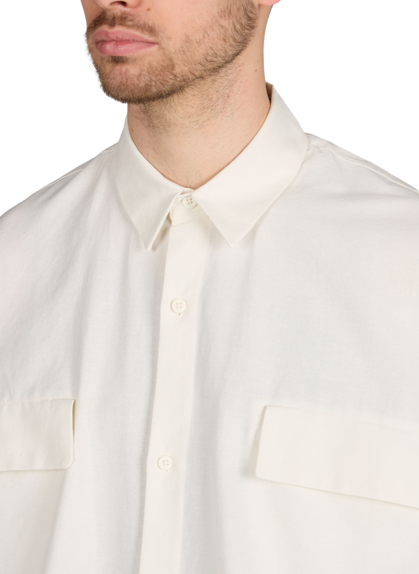 Oversized solid cotton shirt FEAR OF GOD ESSENTIALS White