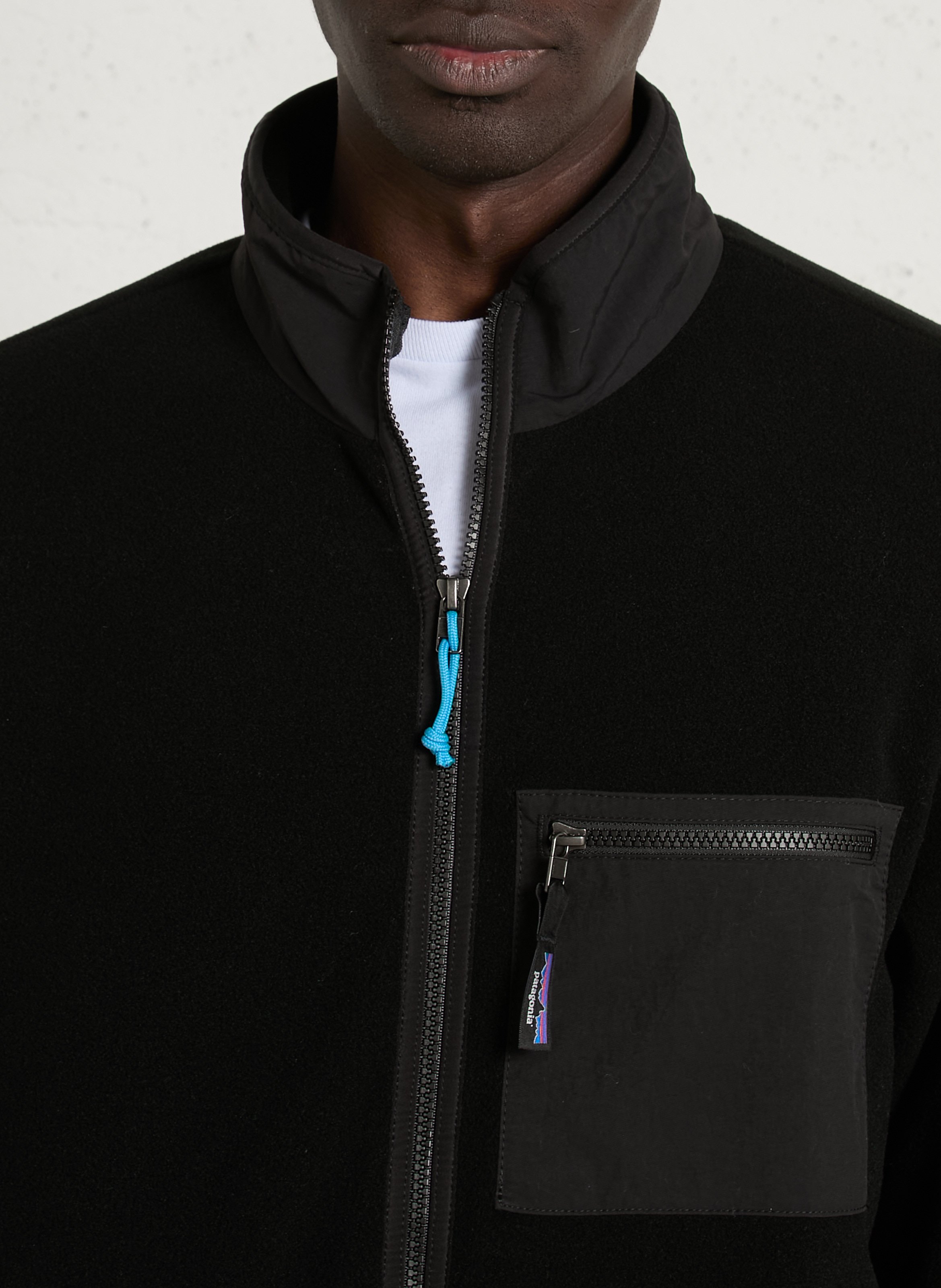 Veste polaire zippée col montant m's synch PATAGONIA Noir
