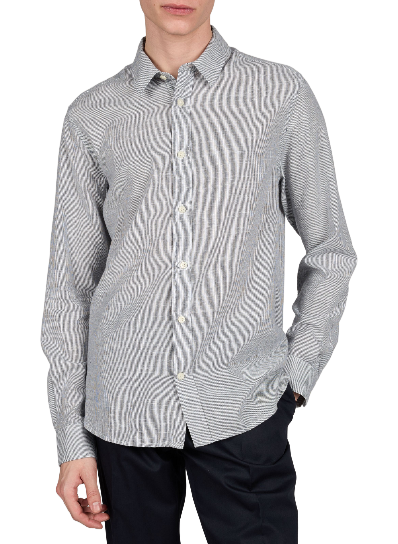 Linen shirt KNOWLEDGE COTTON Blue