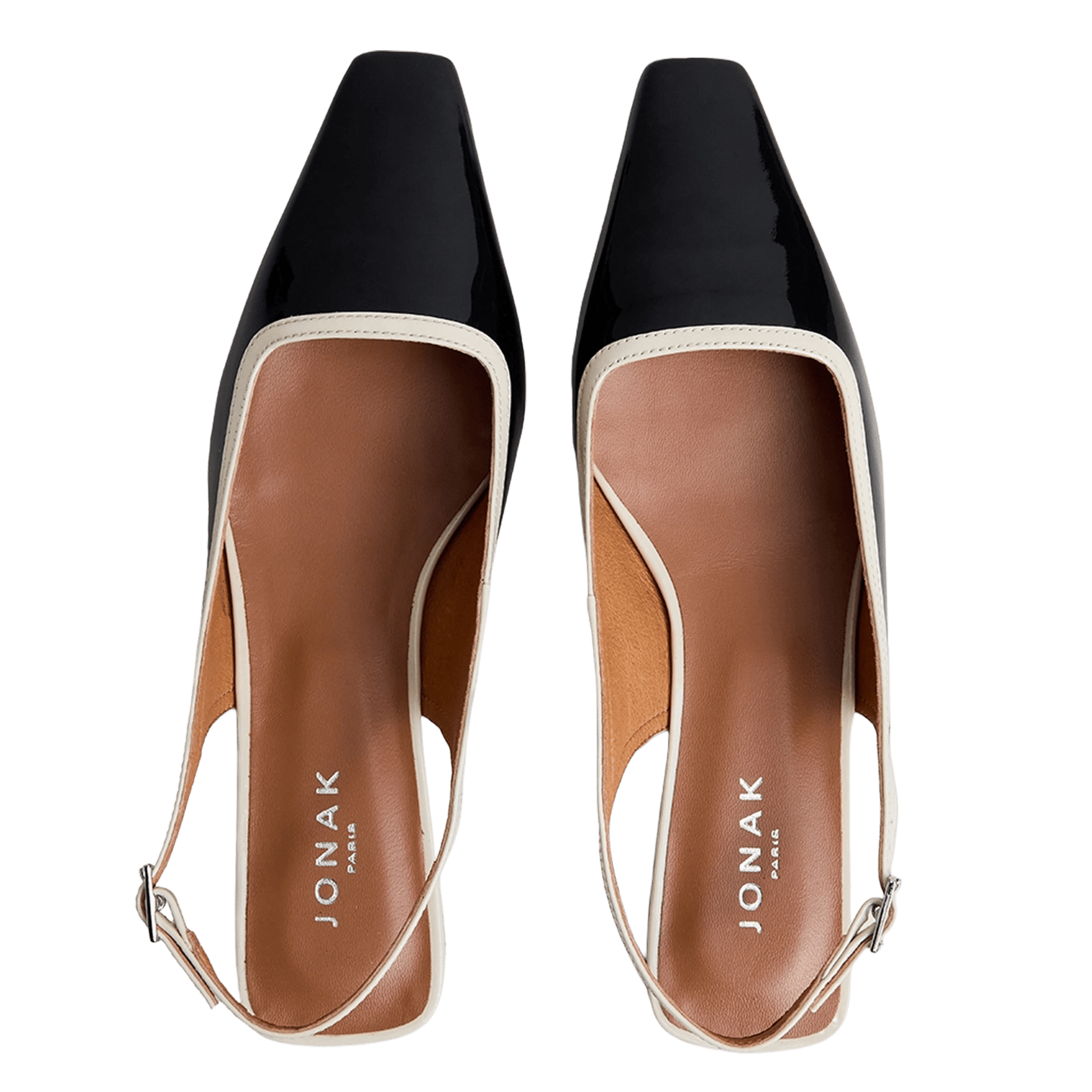 Ballerines en cuir daxus JONAK Noir