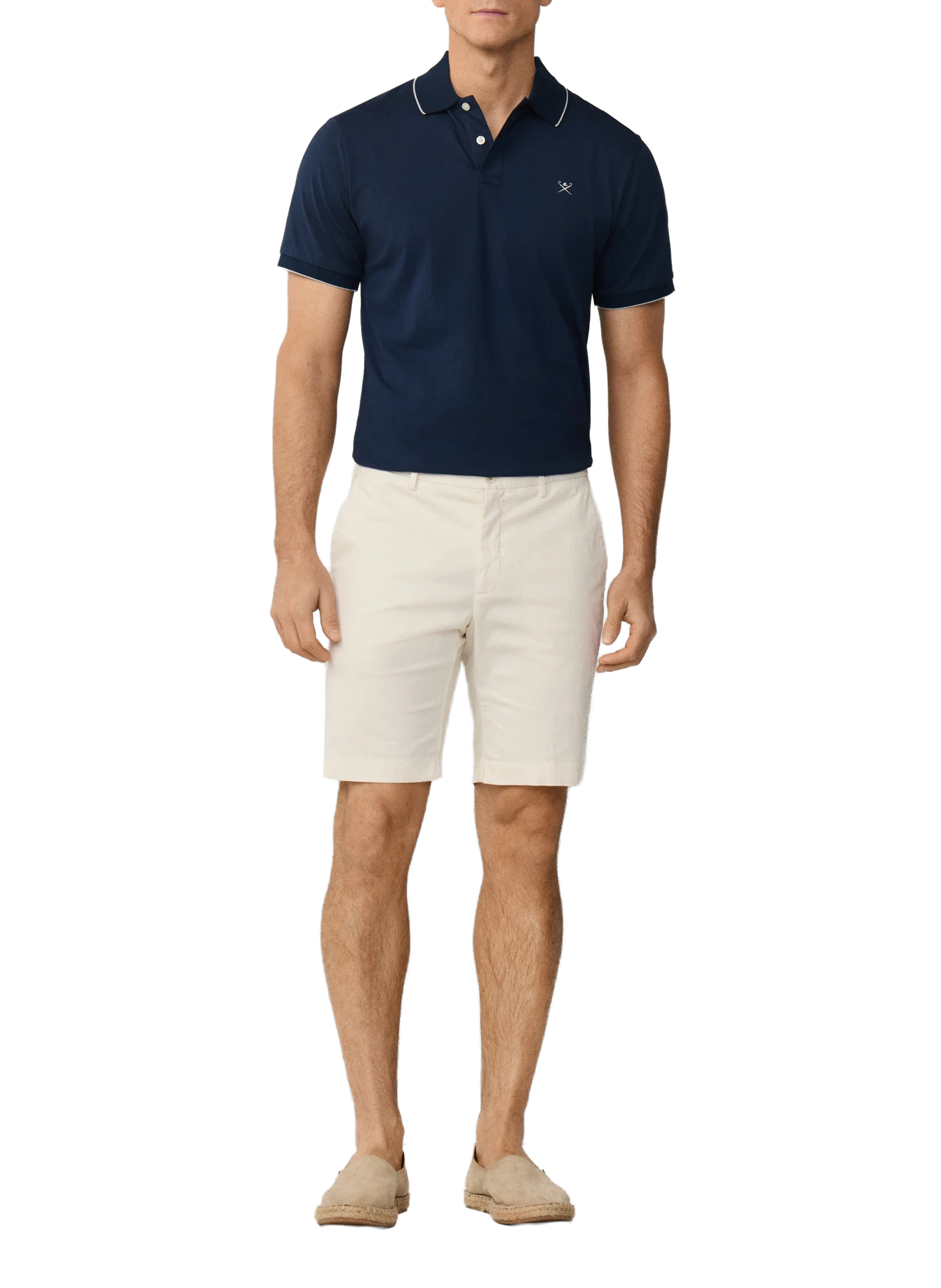 Bermuda droit en coton mélangé HACKETT Blanc