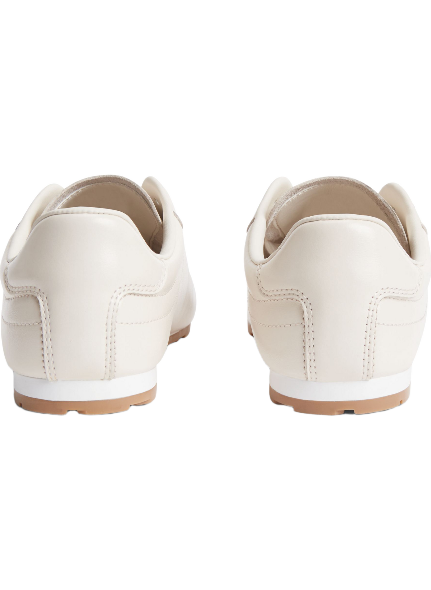 Baskets Bella à détail métallique en cuir TOMMY HILFIGER Beige