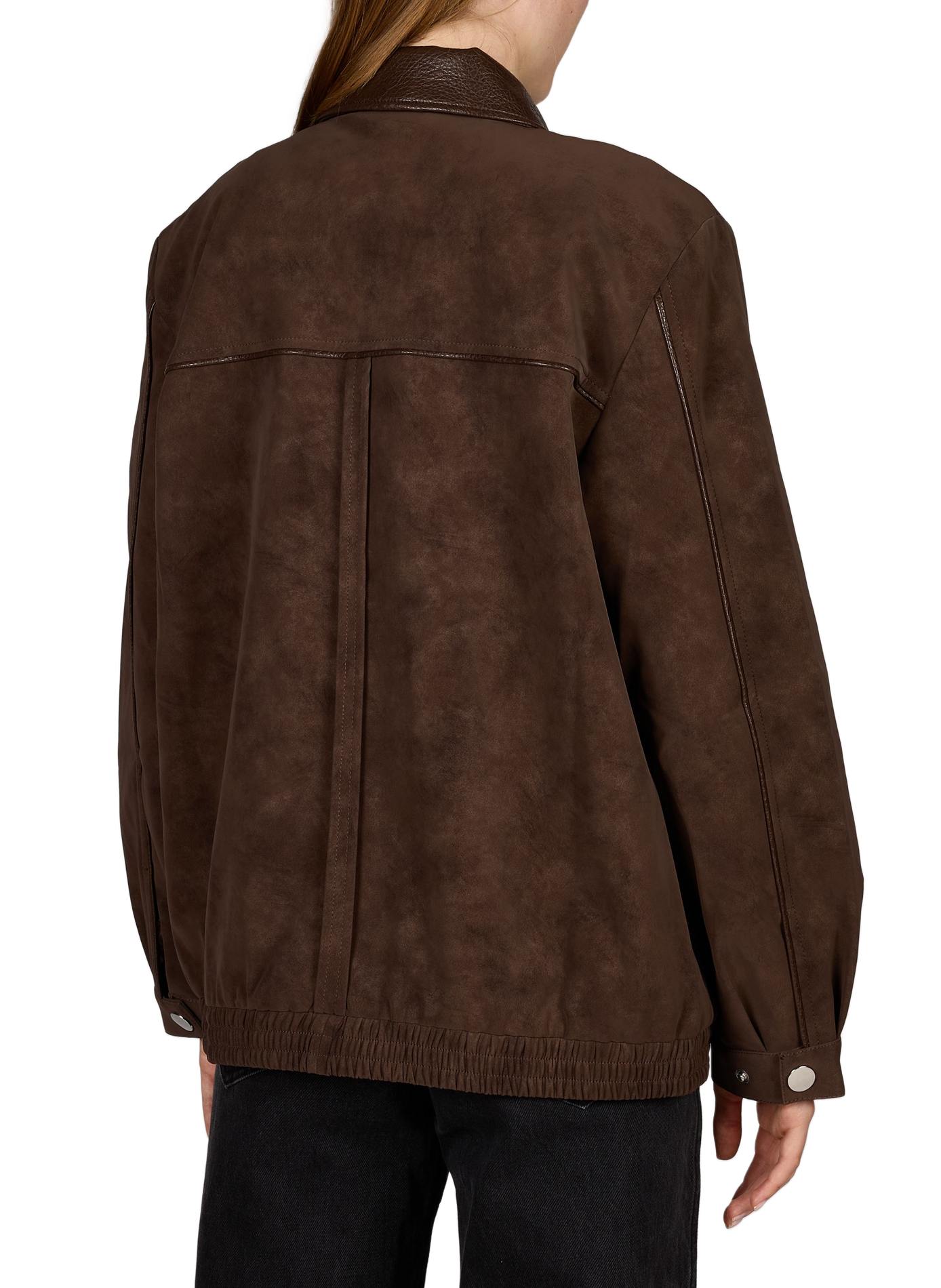 Straight jacket with classic collar BAUM UND PFERDGARTEN Brown
