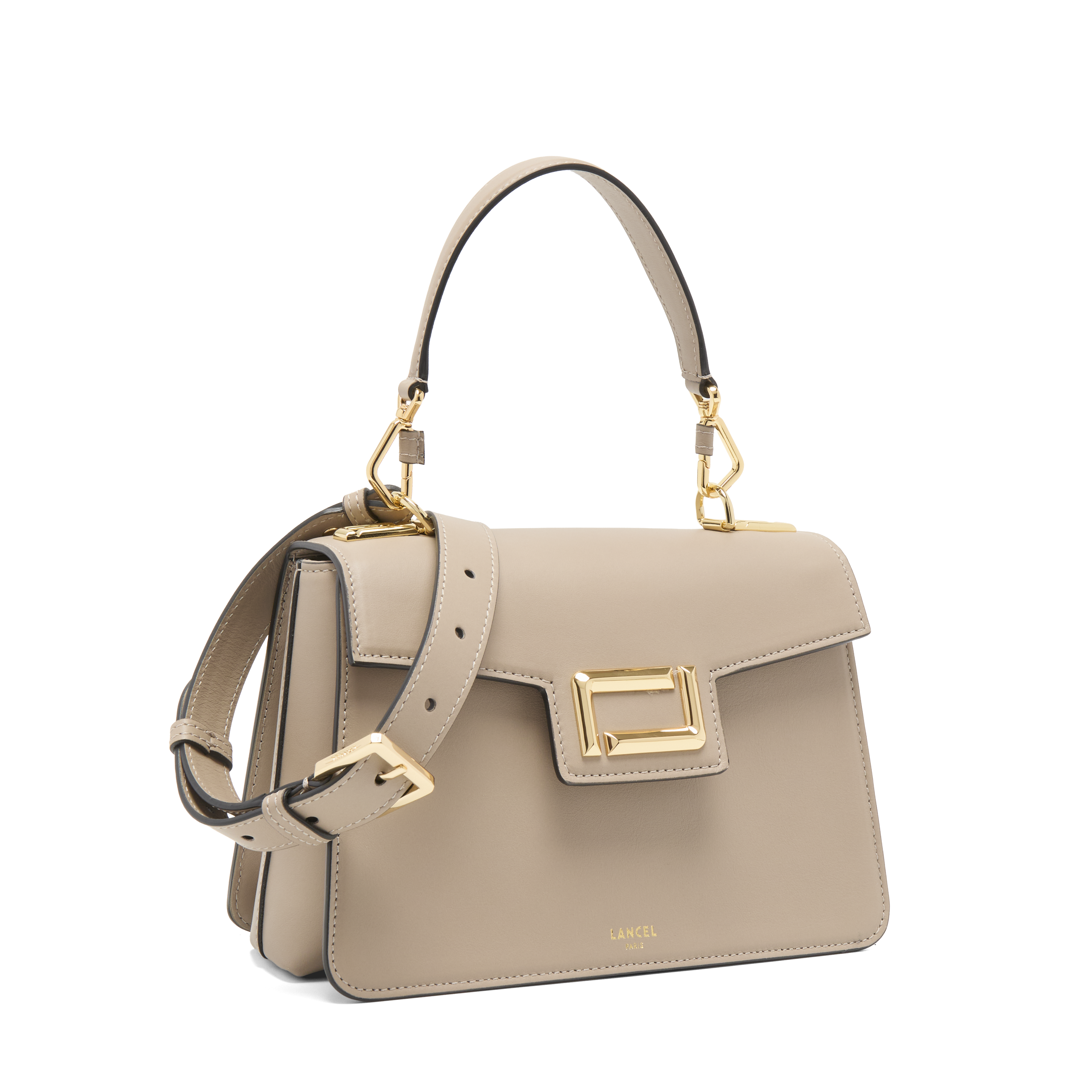Handtas "Angèle" van Lancel in leer LANCEL Grijs