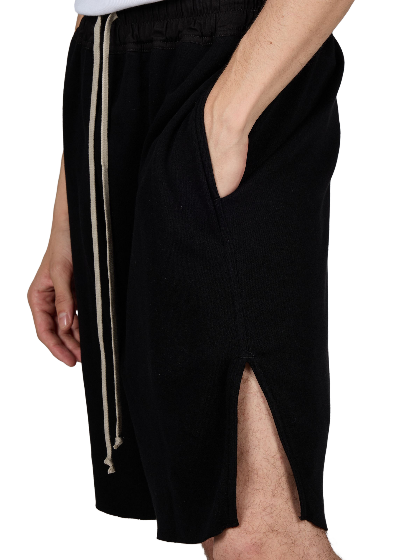 Korte katoenen broek RICK OWENS Zwart