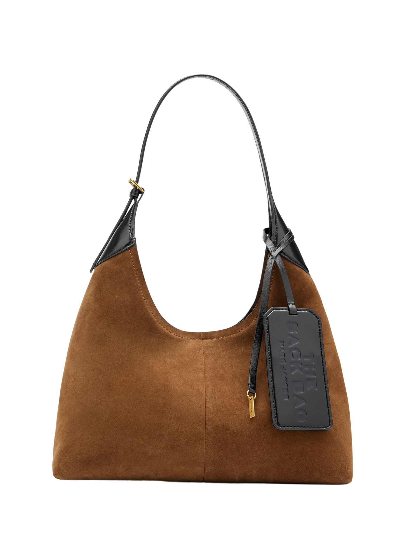 Sac épaule The Belted Sack en cuir daim MARC JACOBS Marron