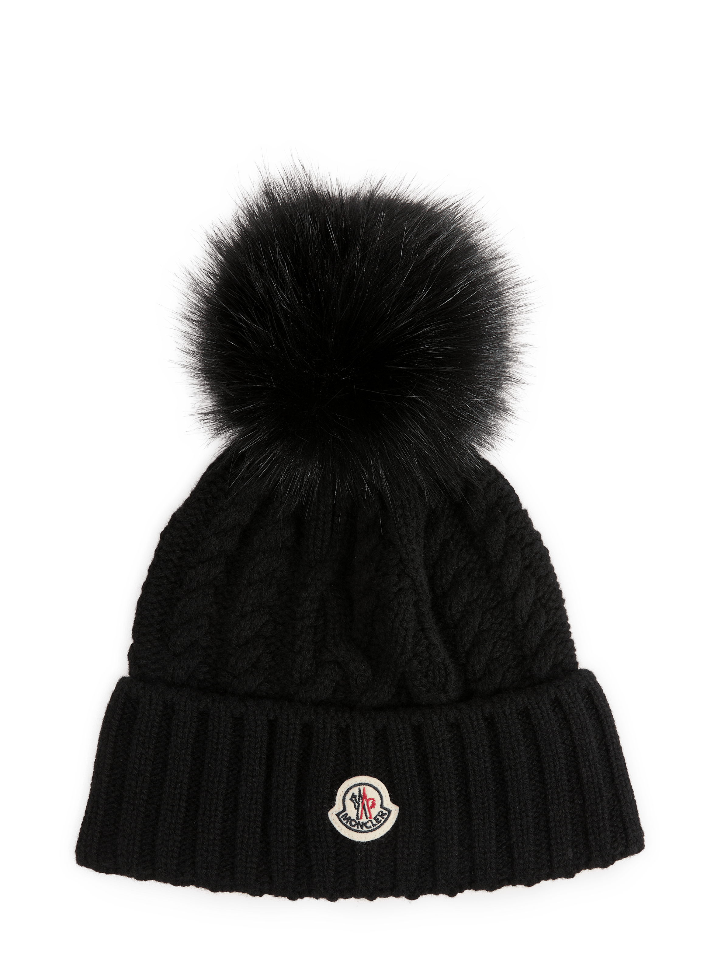 Bonnet en laine et cachemire mélangés MONCLER Noir