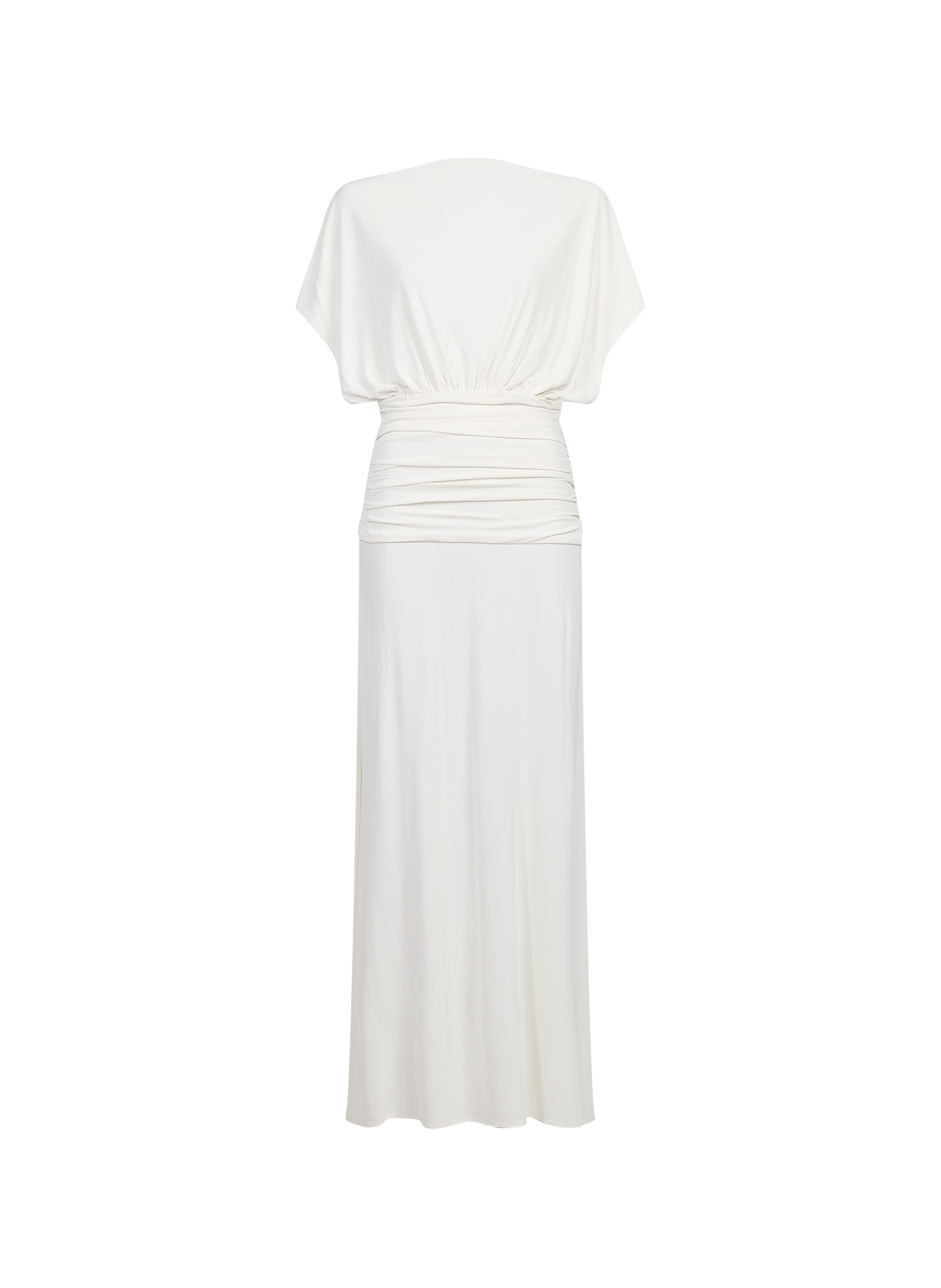 Long dress with ruched details ARAKII White