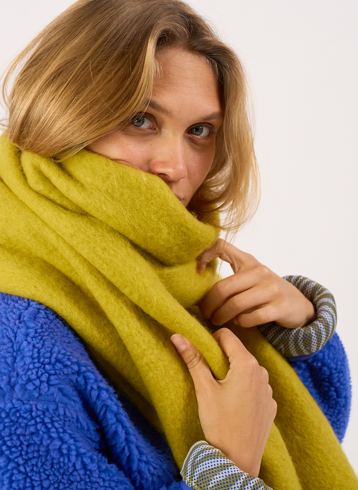 Echarpe en laine large BILLYBELT Vert