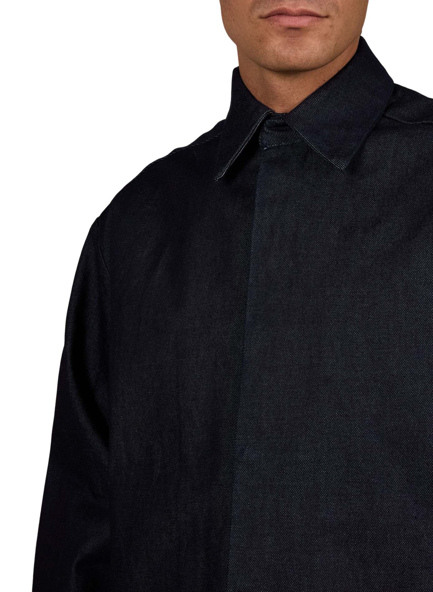440 straight-fit denim jacket with a classic collar in cotton SEVENTH Blue