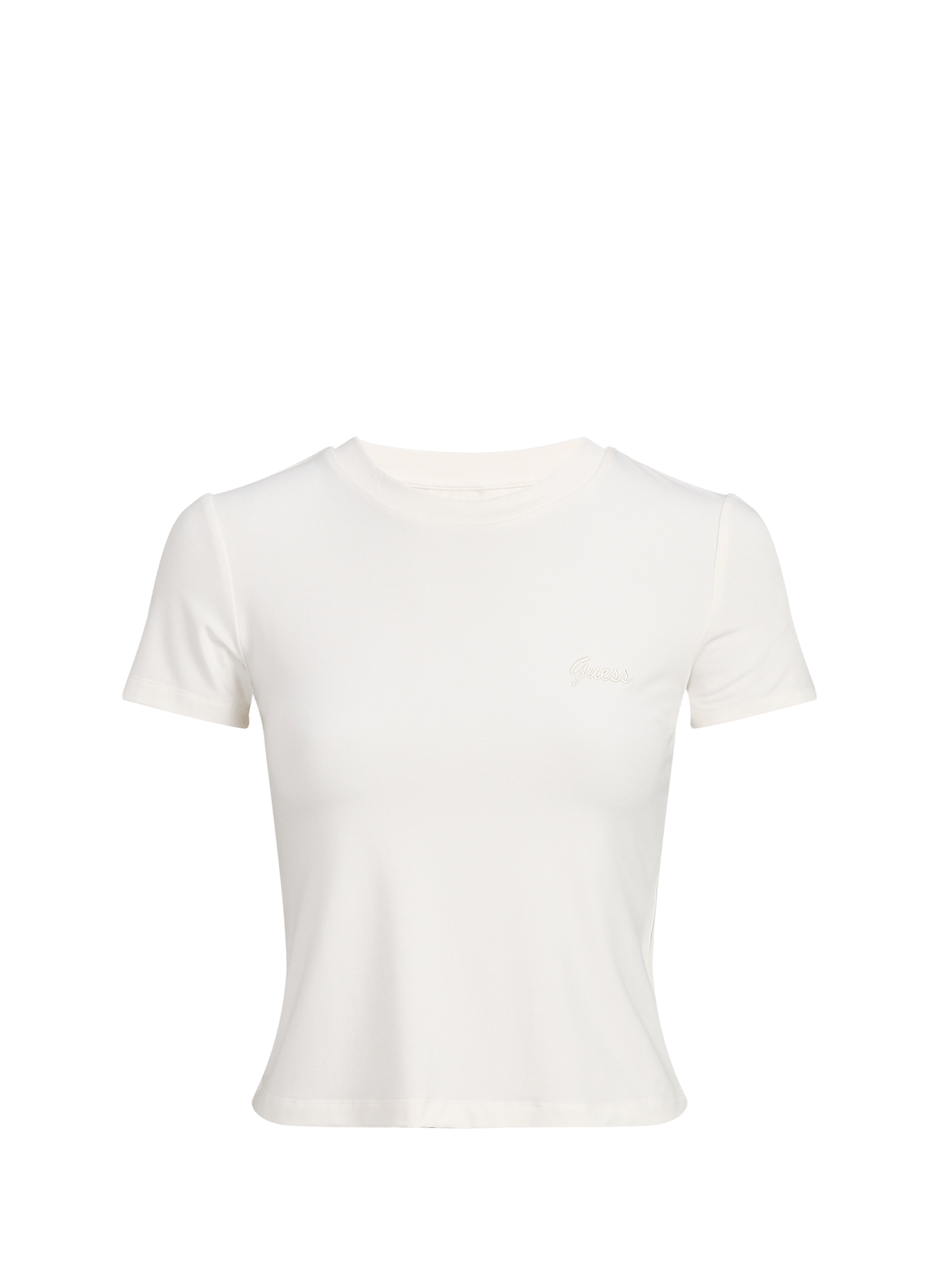 CHARA plain crew-neck T-shirt GUESS White